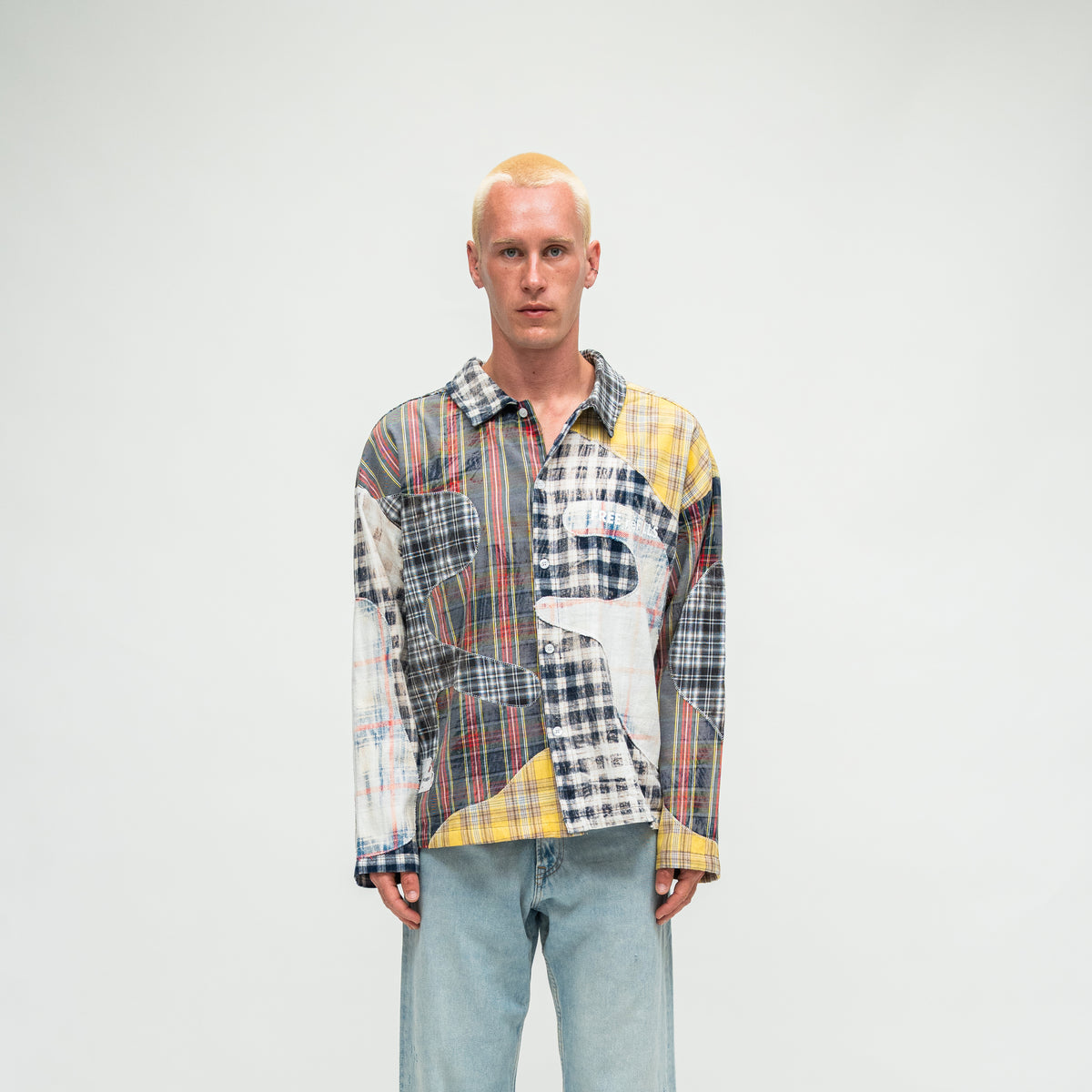 Clashing Flannel Long Sleeve Shirt