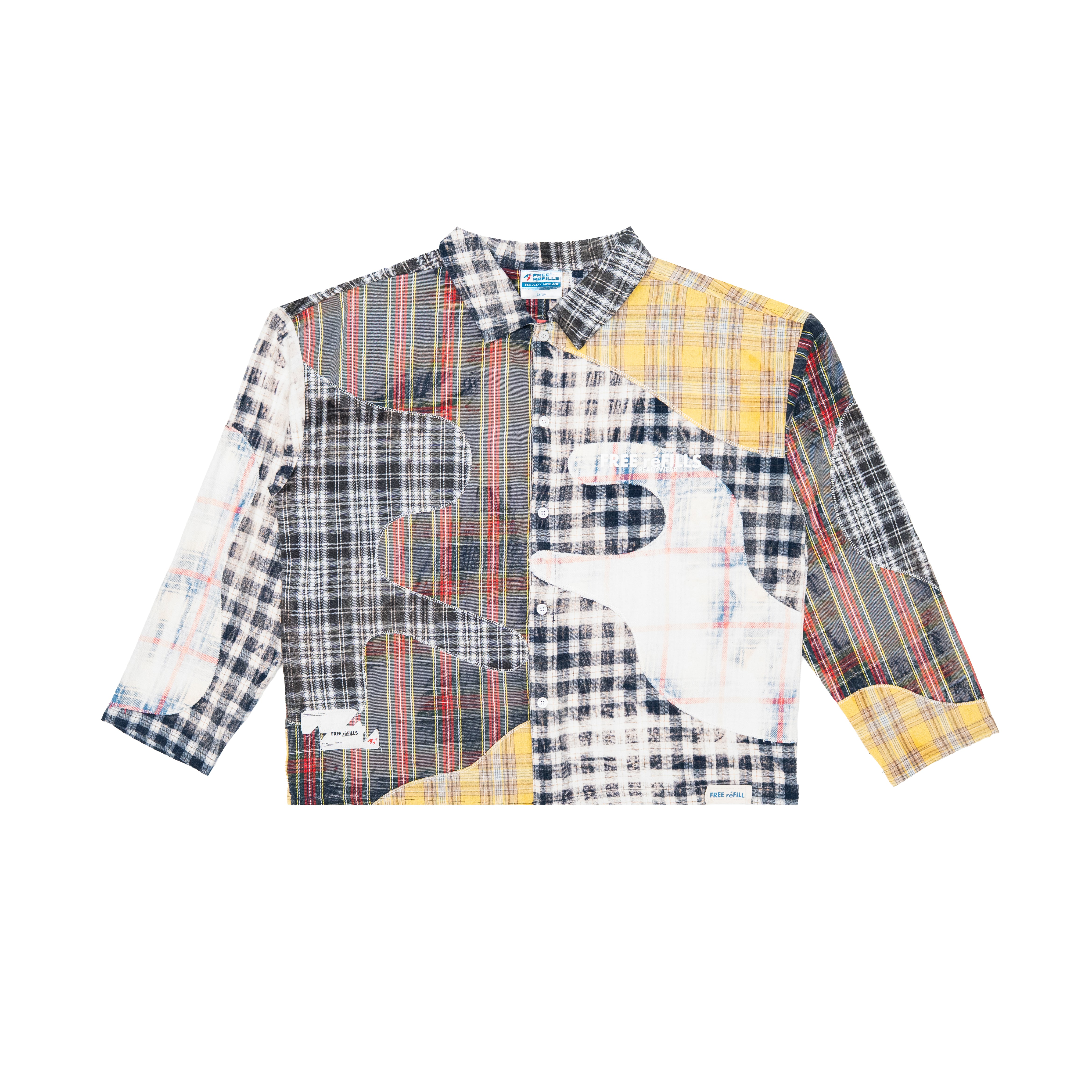 Clashing Flannel Long Sleeve Shirt