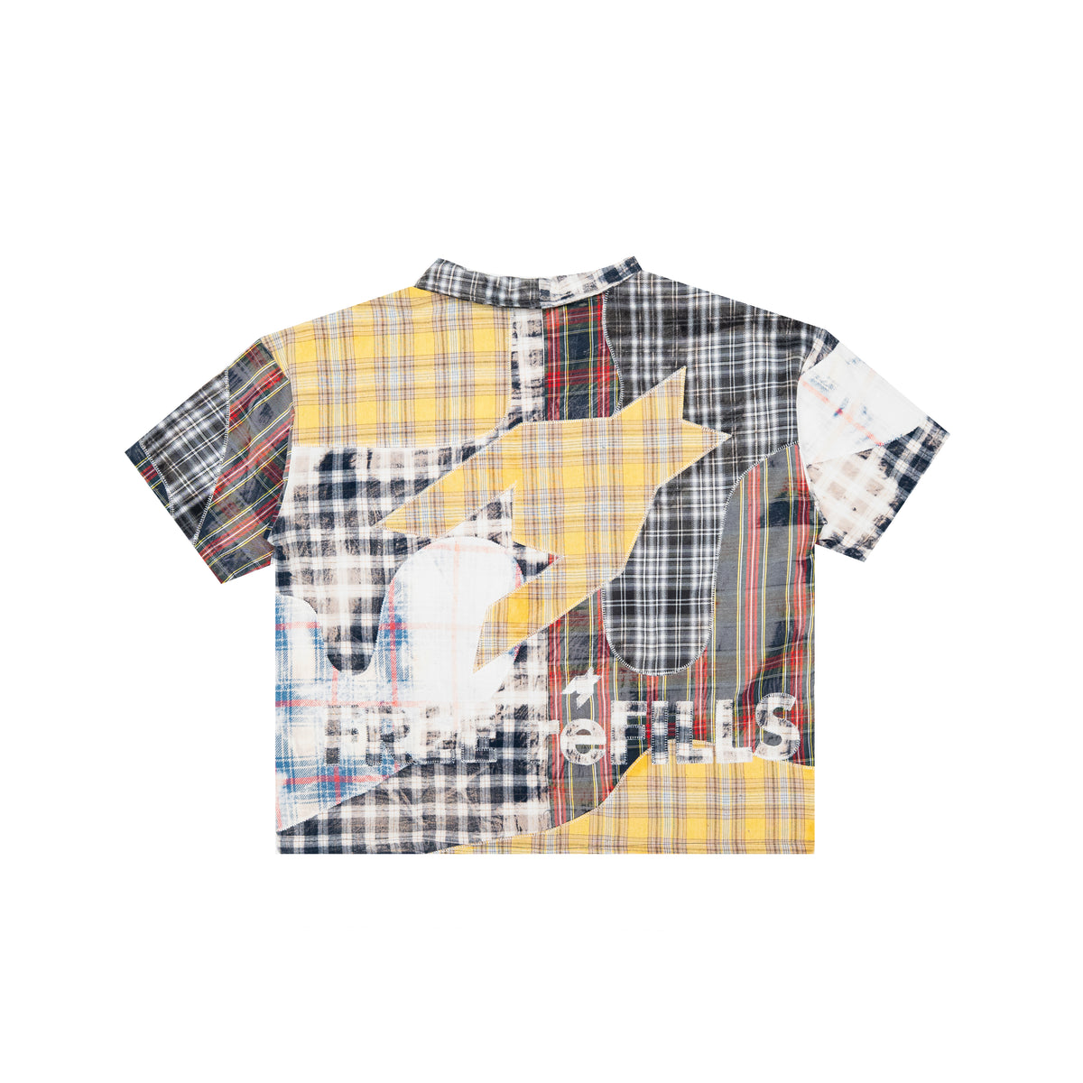 Clashing Flannel Short Sleeve Shirt