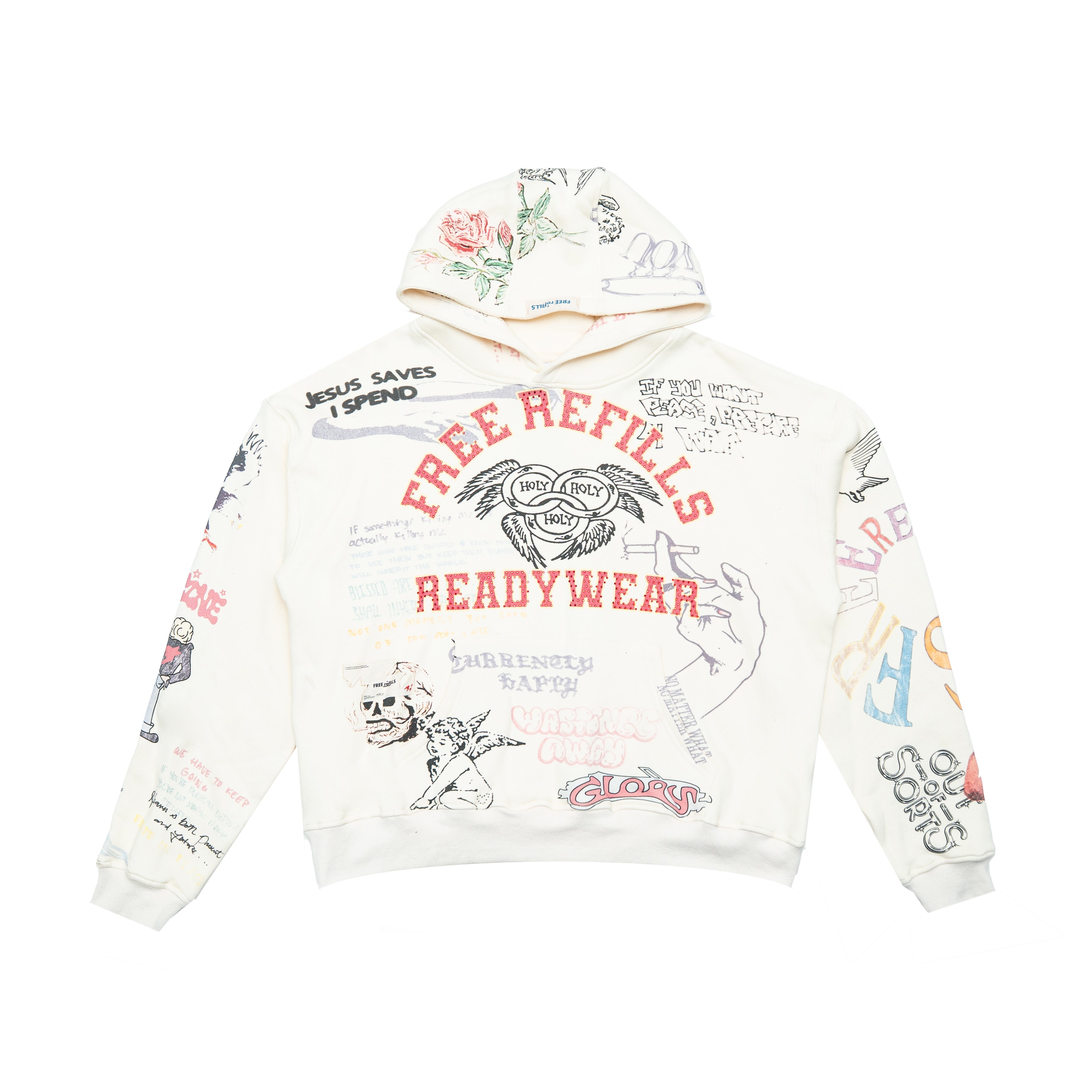 Graffiti Hoodie - Off White