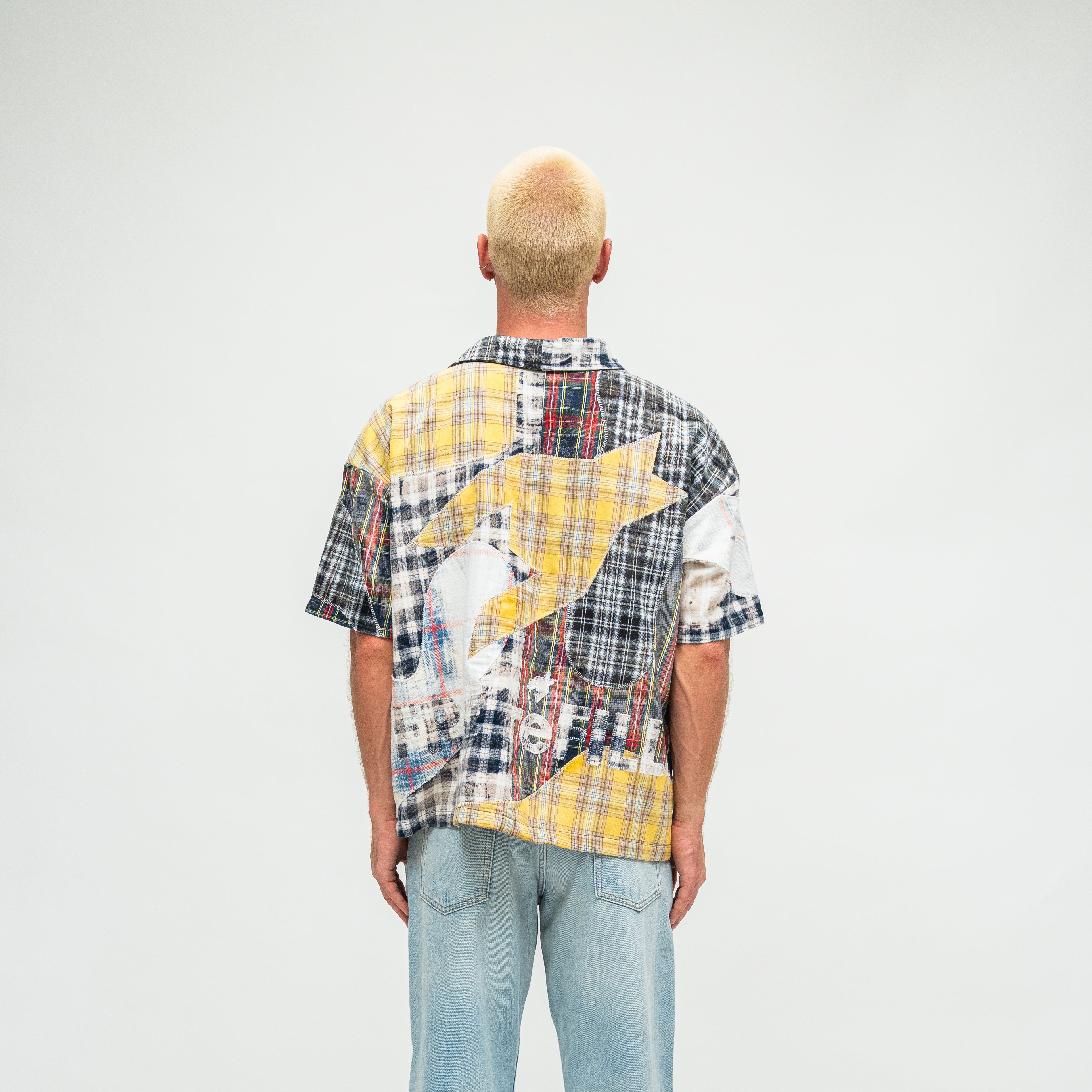 Clashing Flannel Short Sleeve Shirt