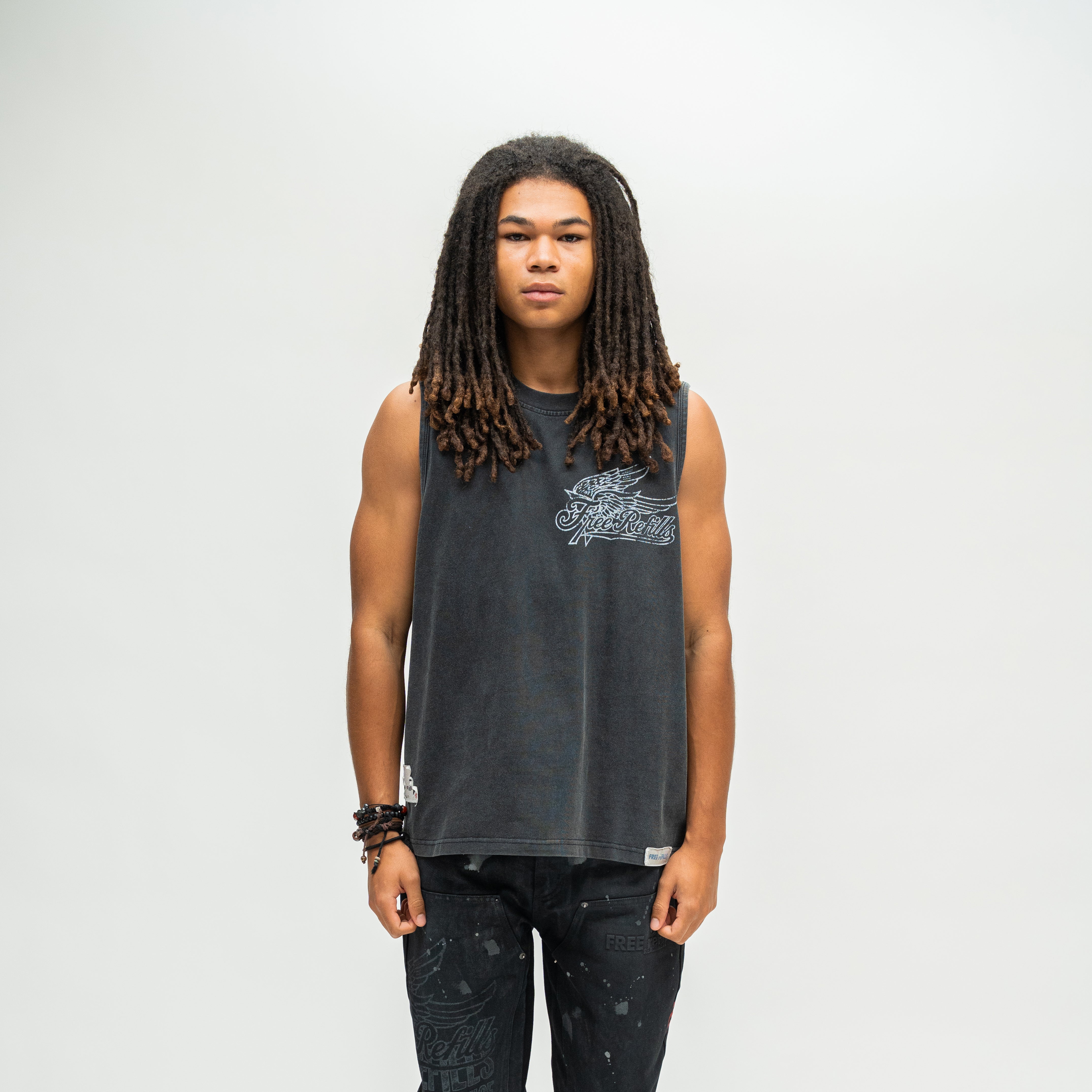 Service Cut-Off Tee - Black