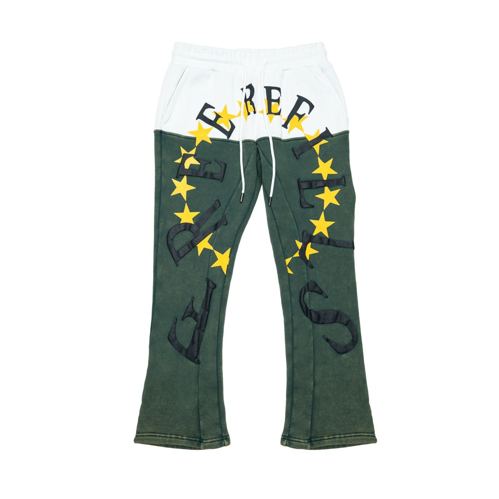 Radial Flare Sweatpants - Green