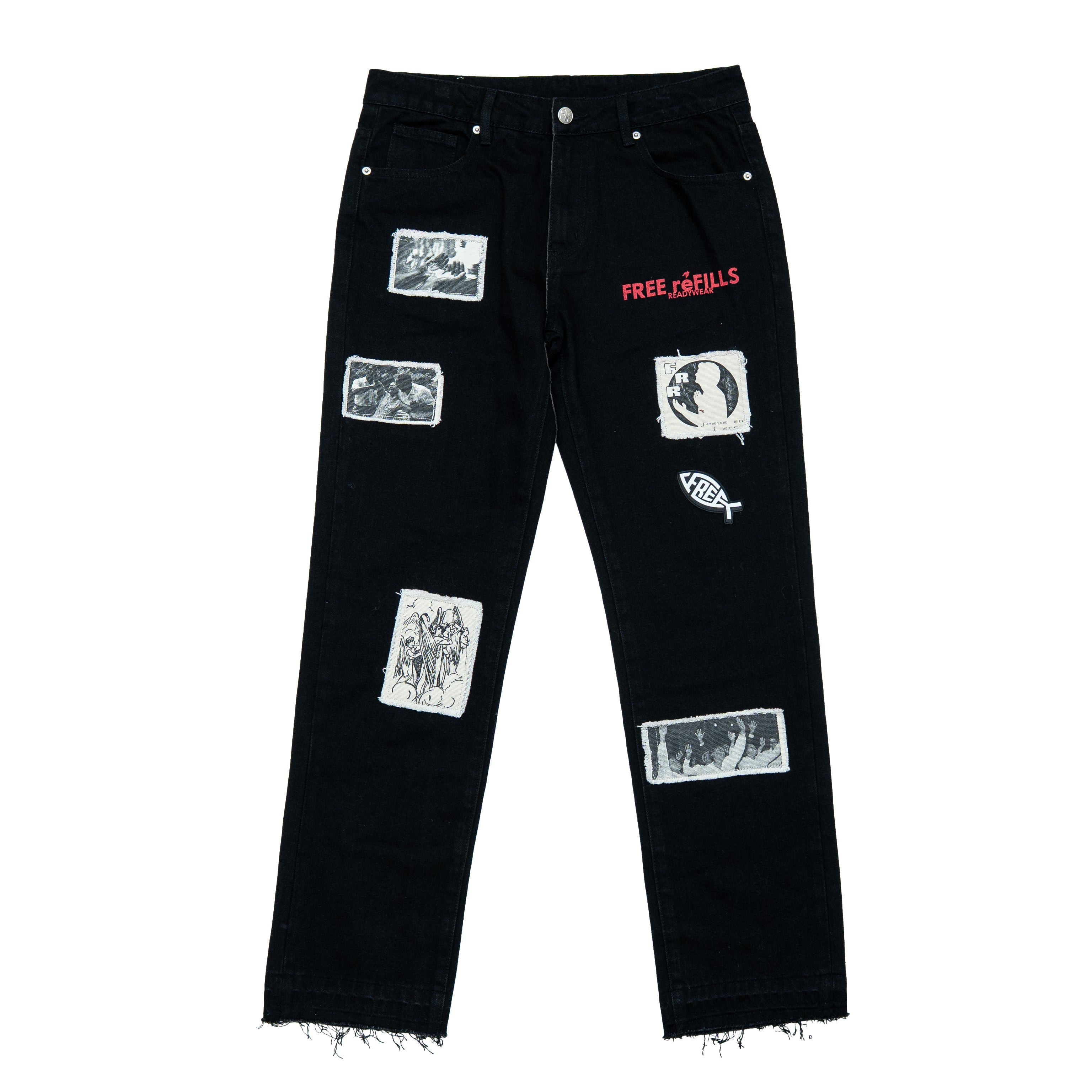 Patchwork Denim - Black Wash