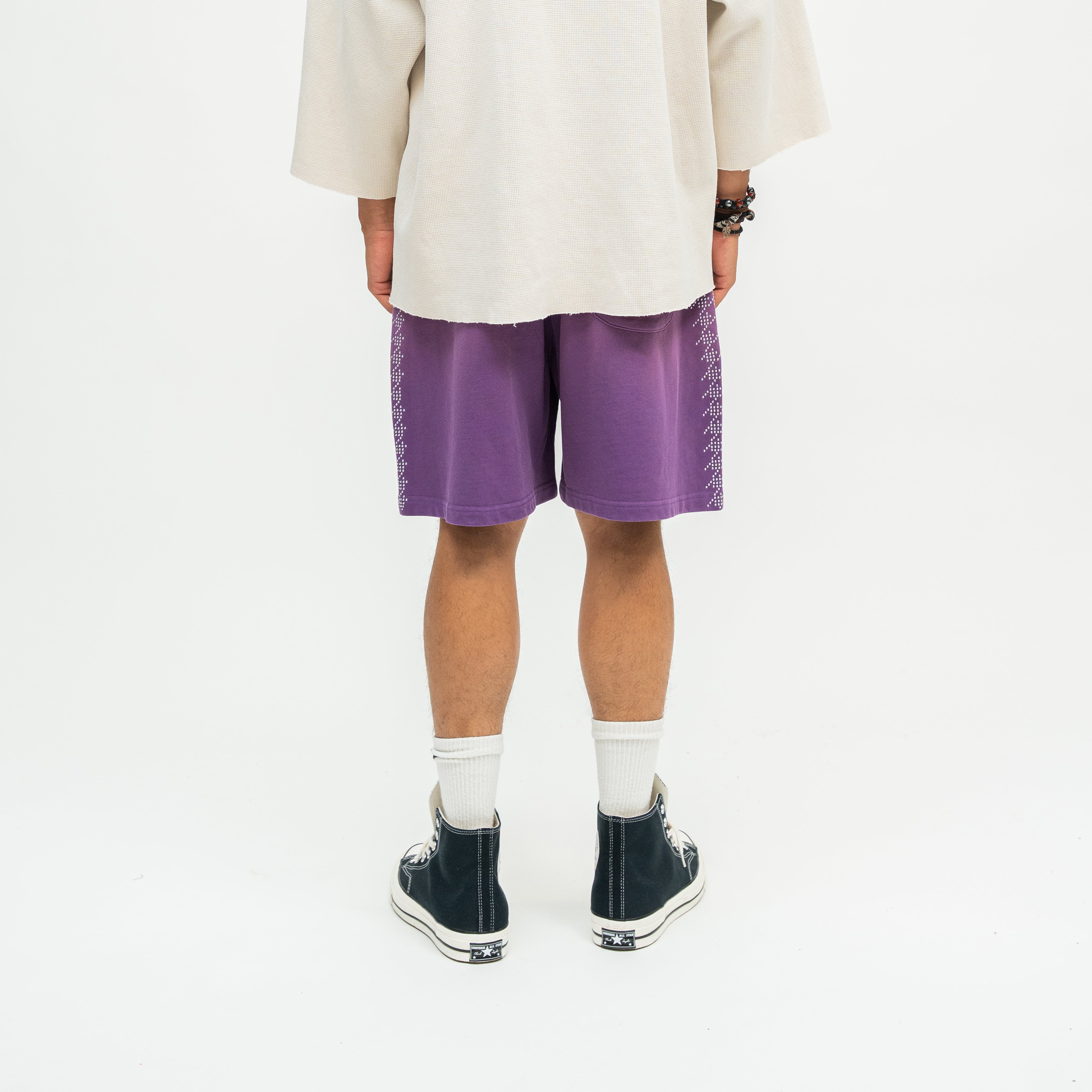 FR Star Stud Shorts - Purple