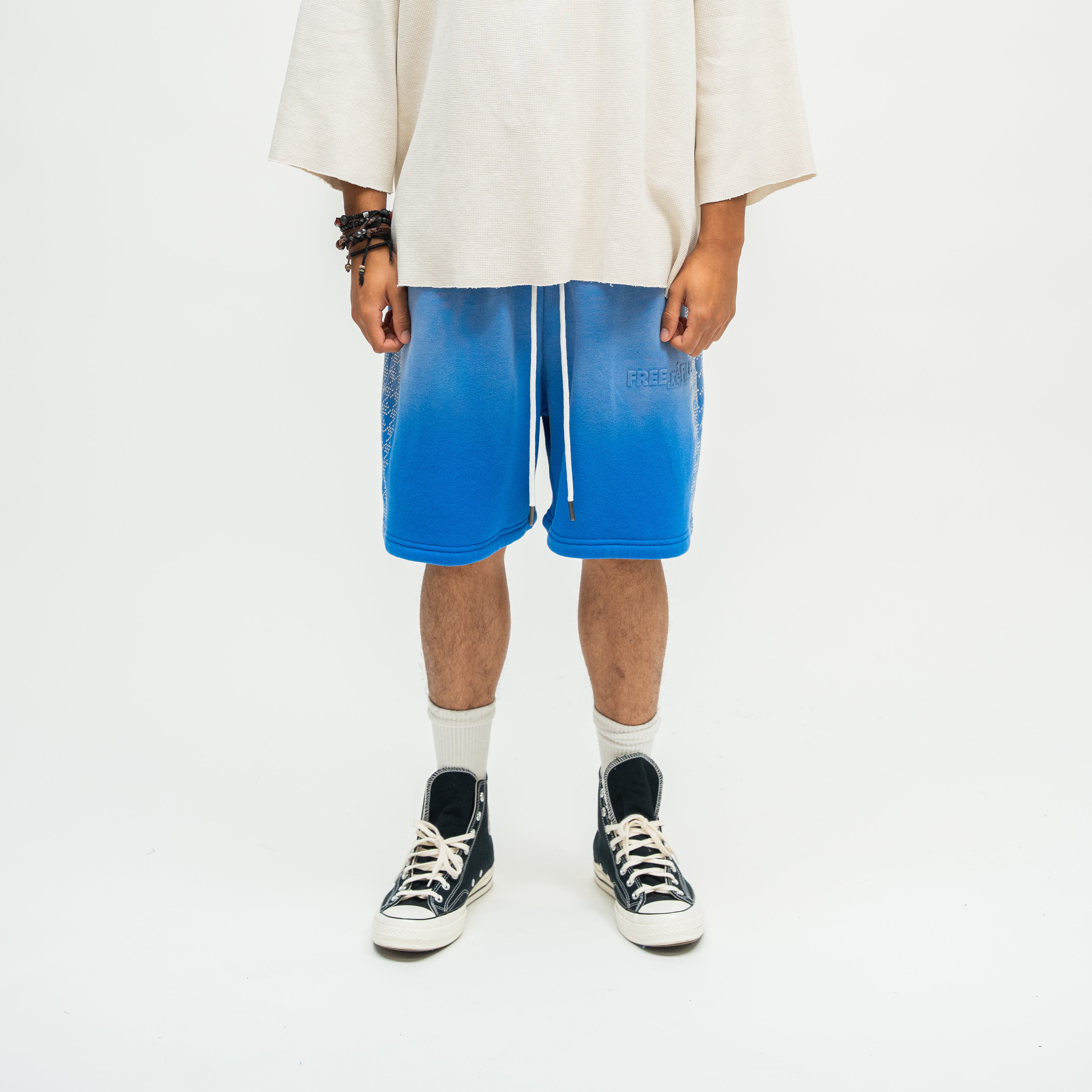 FR Star Stud Shorts - Blue