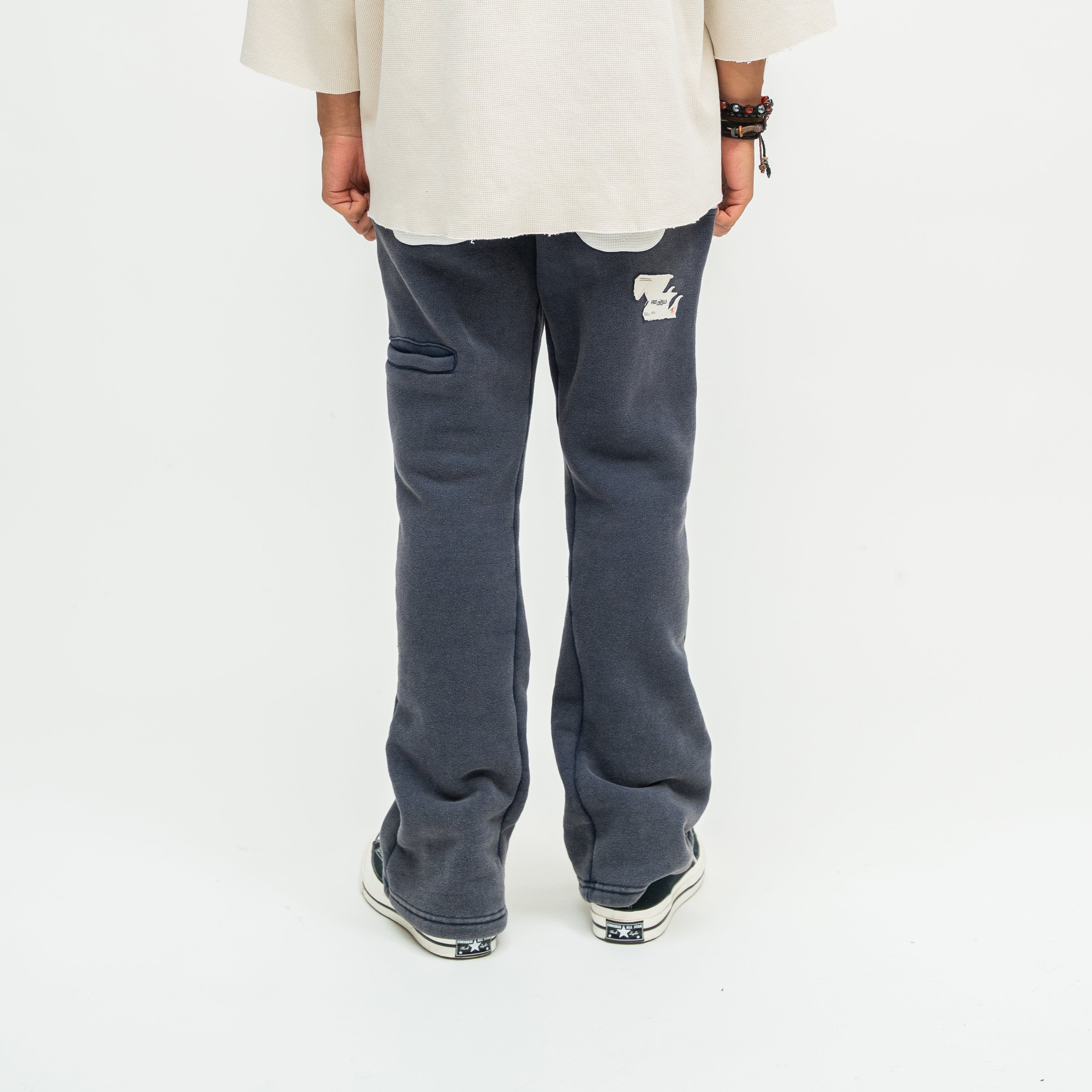 Radial Flare Sweatpants - Blue