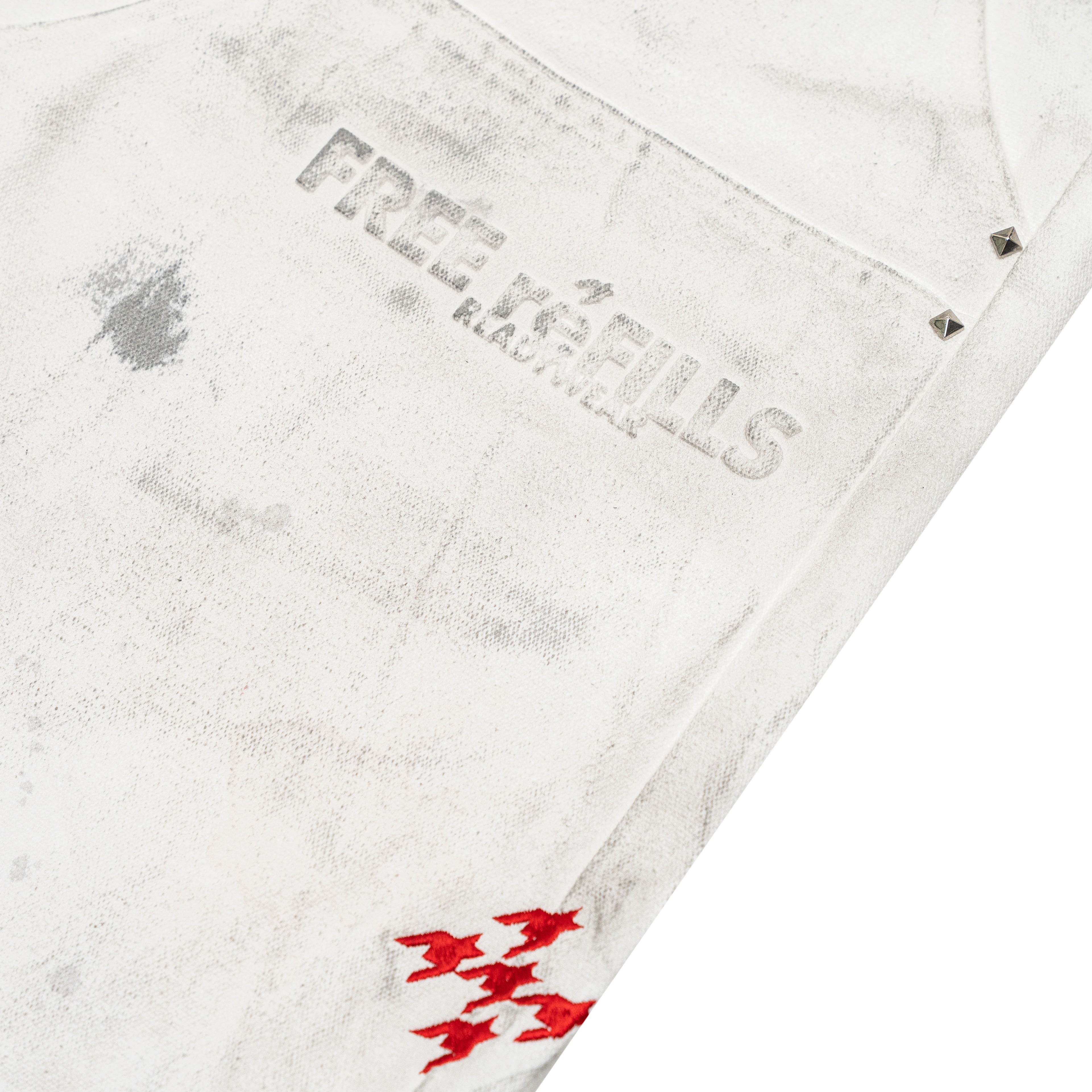 Service Grunge Carpenter Shorts - Cream