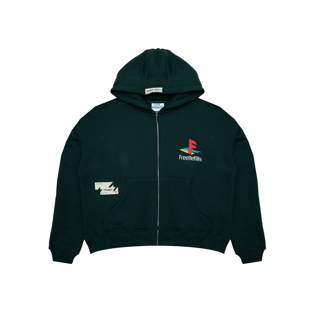 PS Zip-Up Hoodie - Green