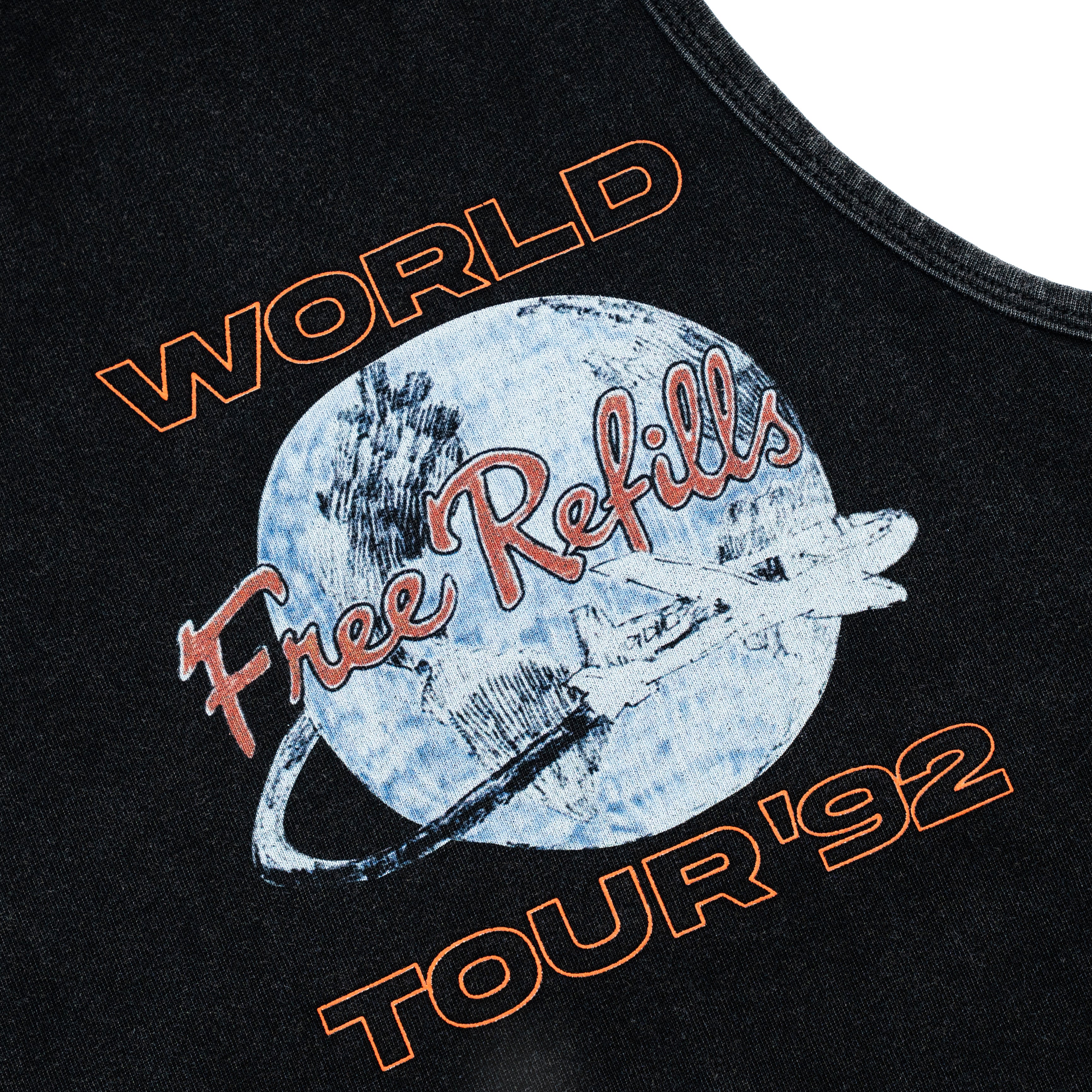 World Cut-Off Tee - Black