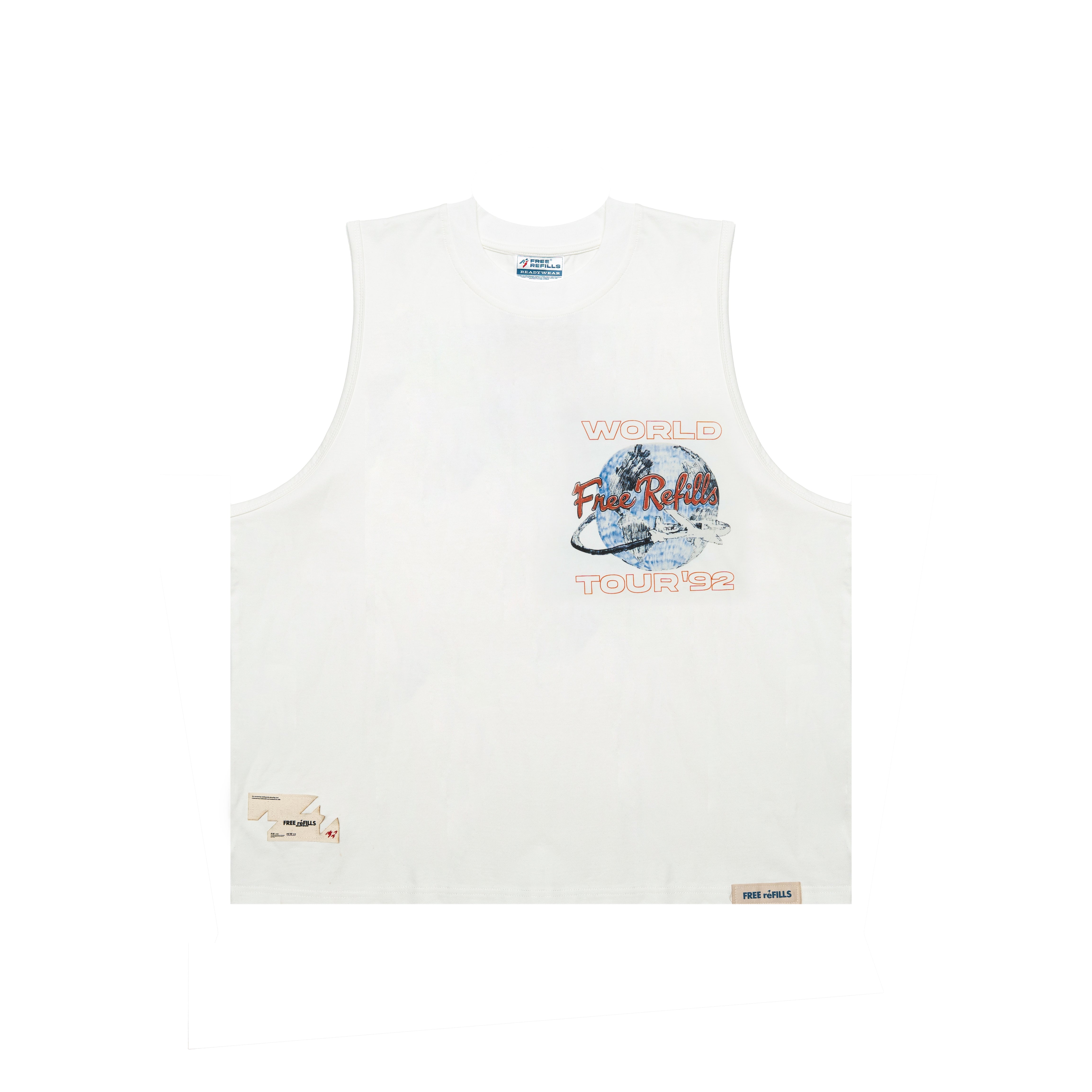 World Cut-Off Tee - White