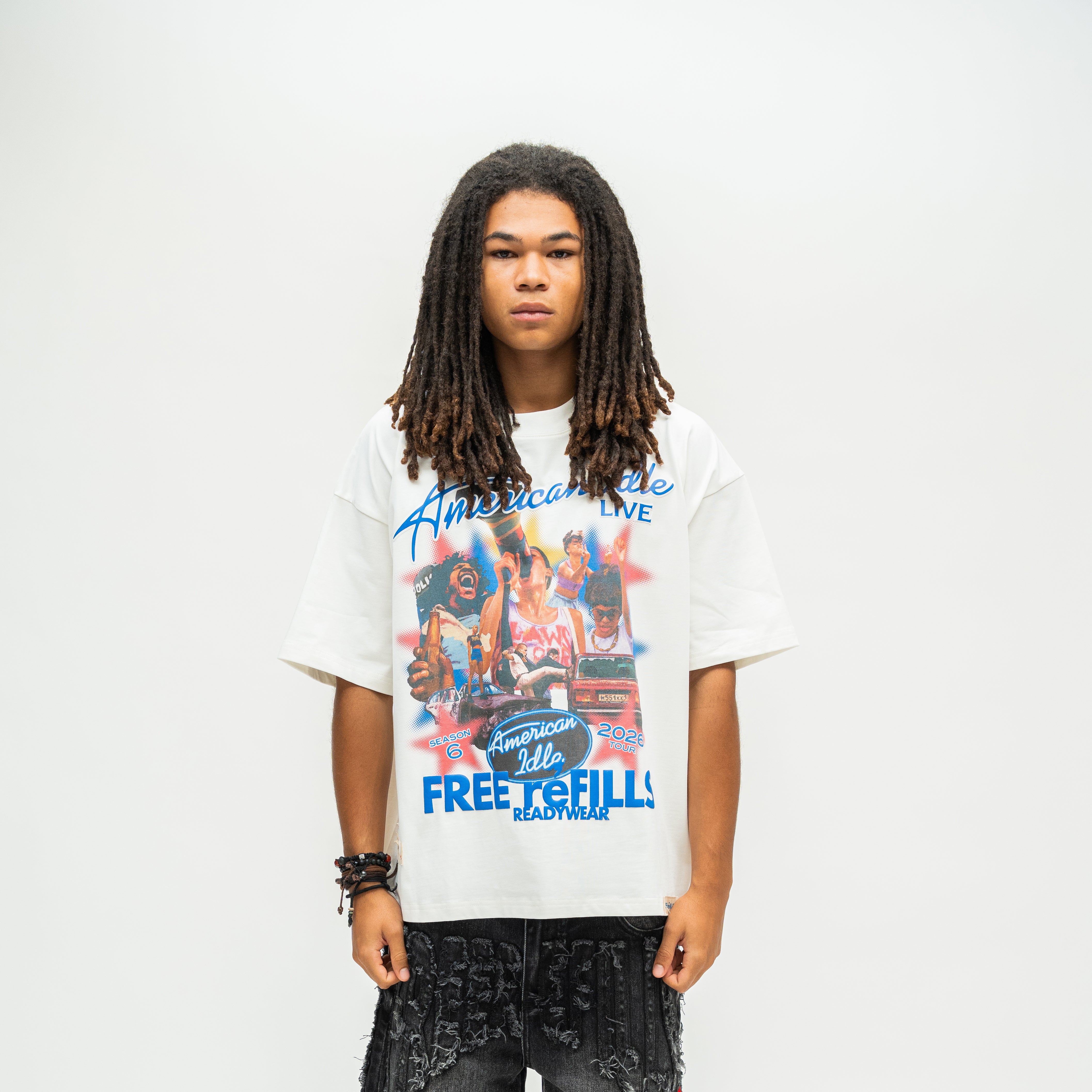 American Idle Tee - Cream