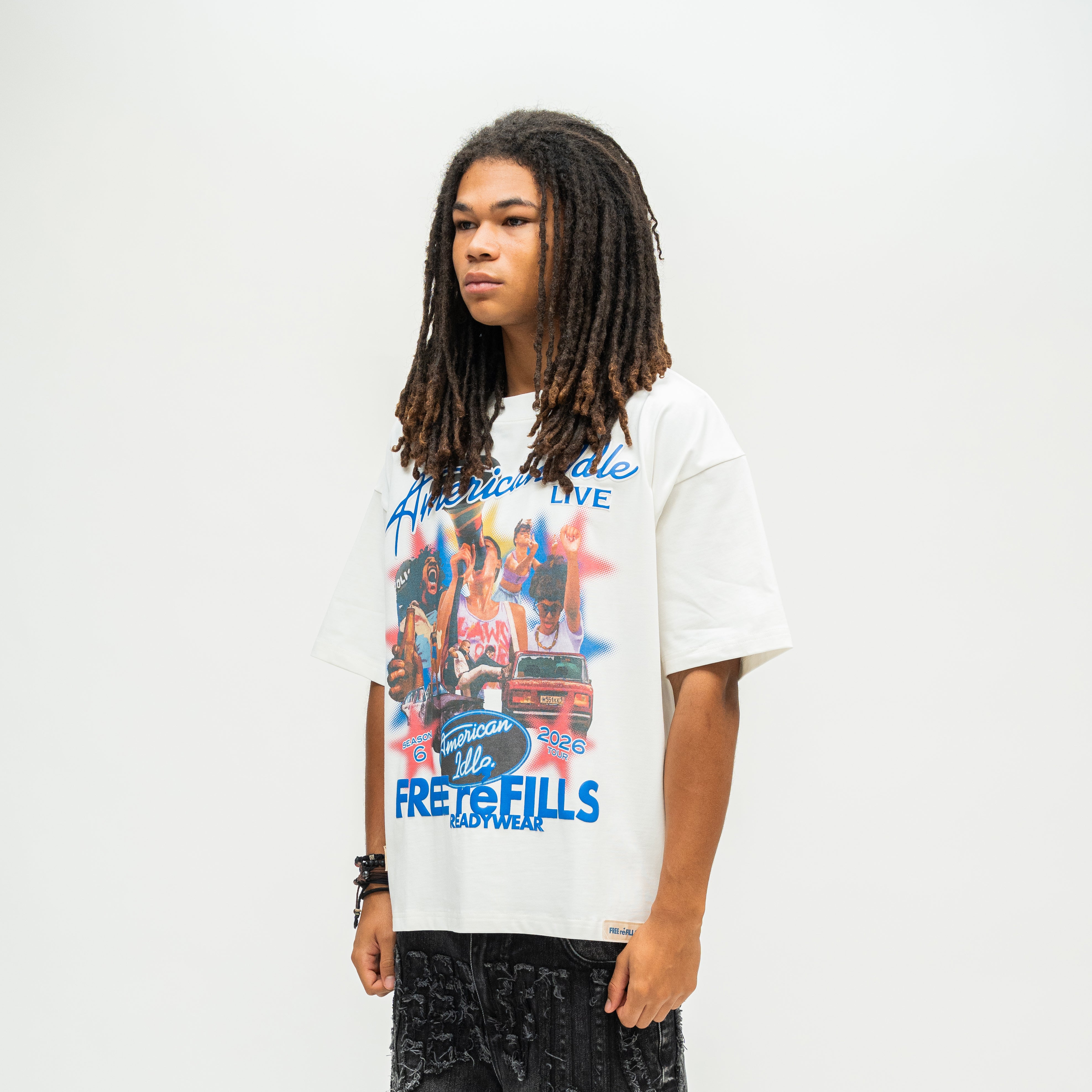 American Idle Tee - Cream