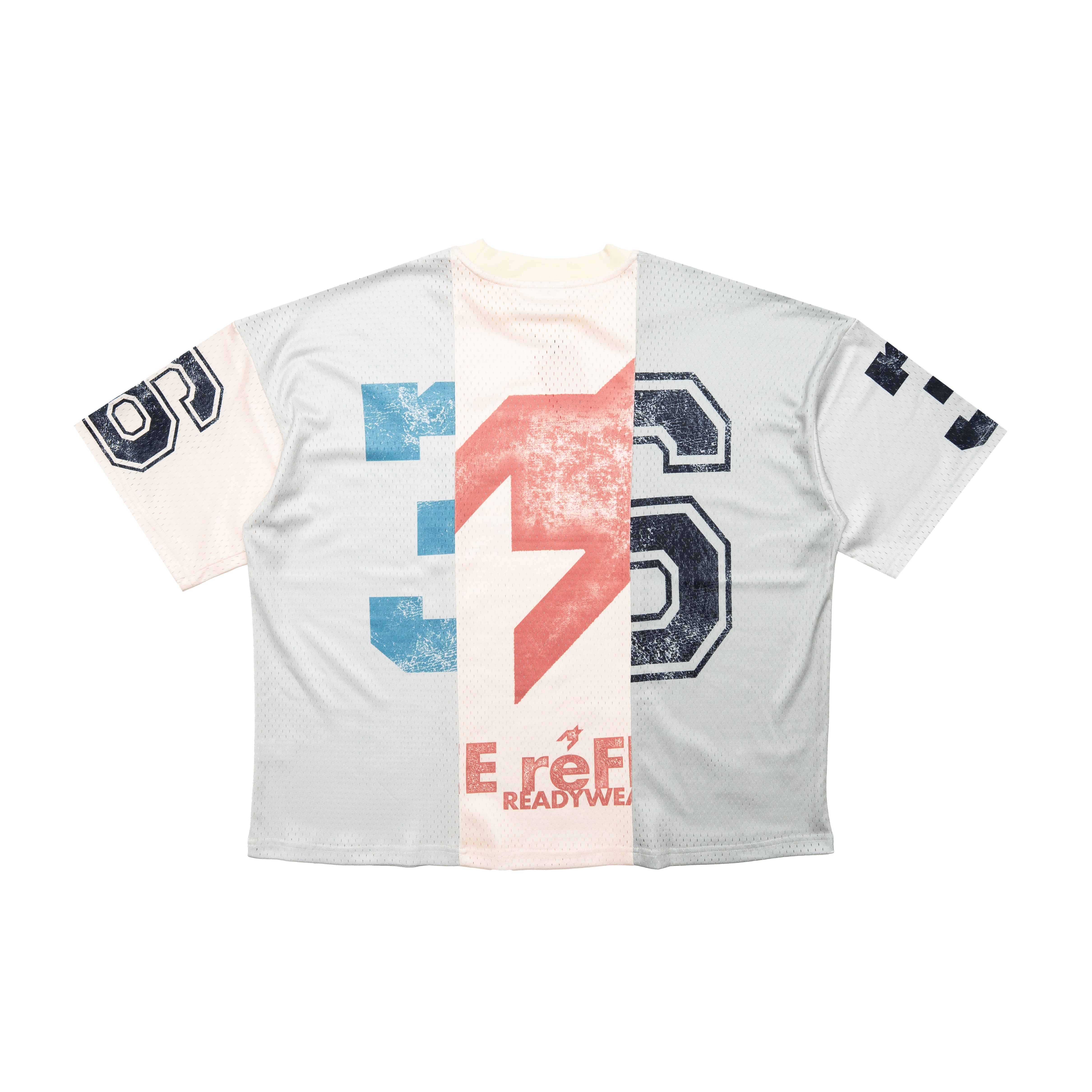 Split Jersey - Ivory Multi