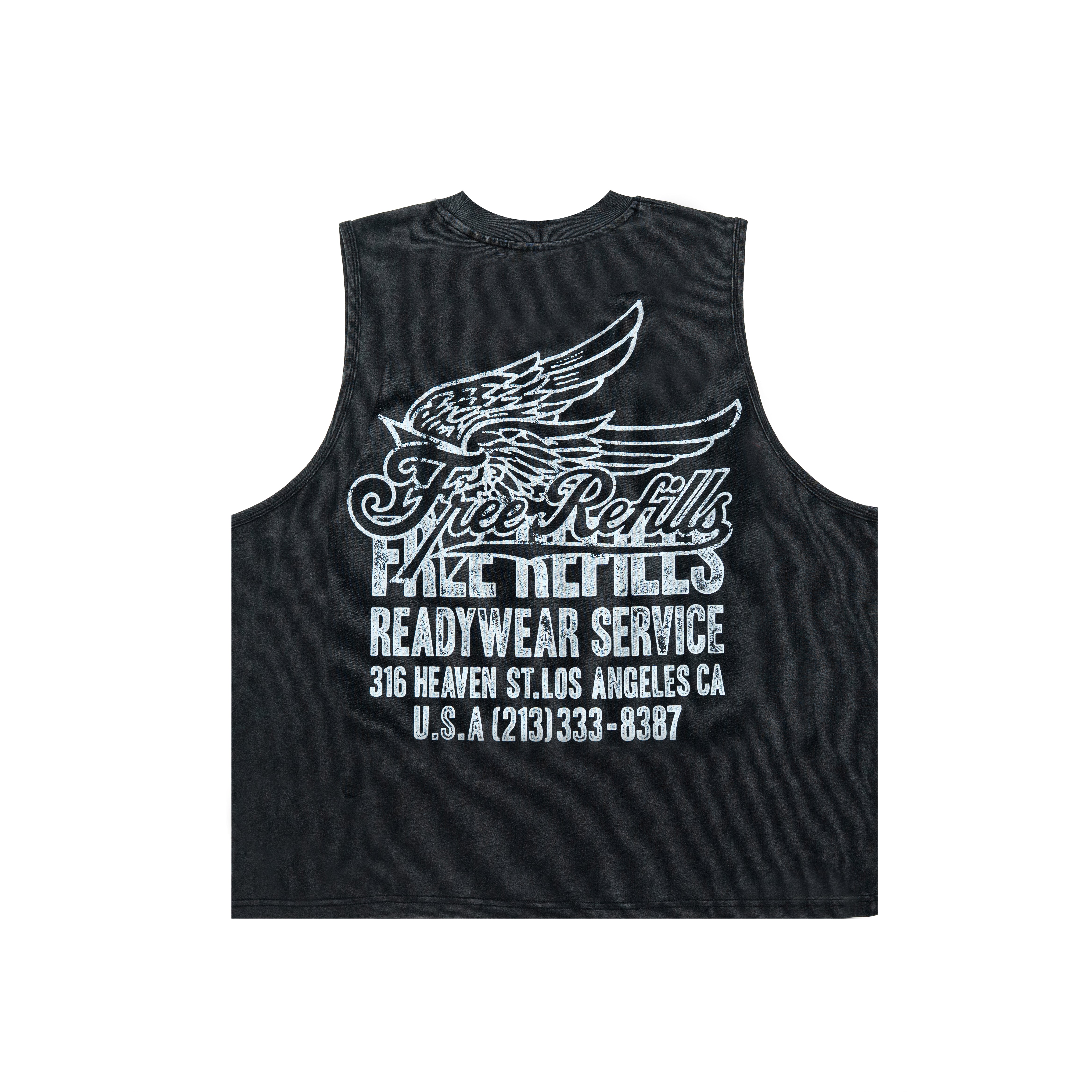 Service Cut-Off Tee - Black