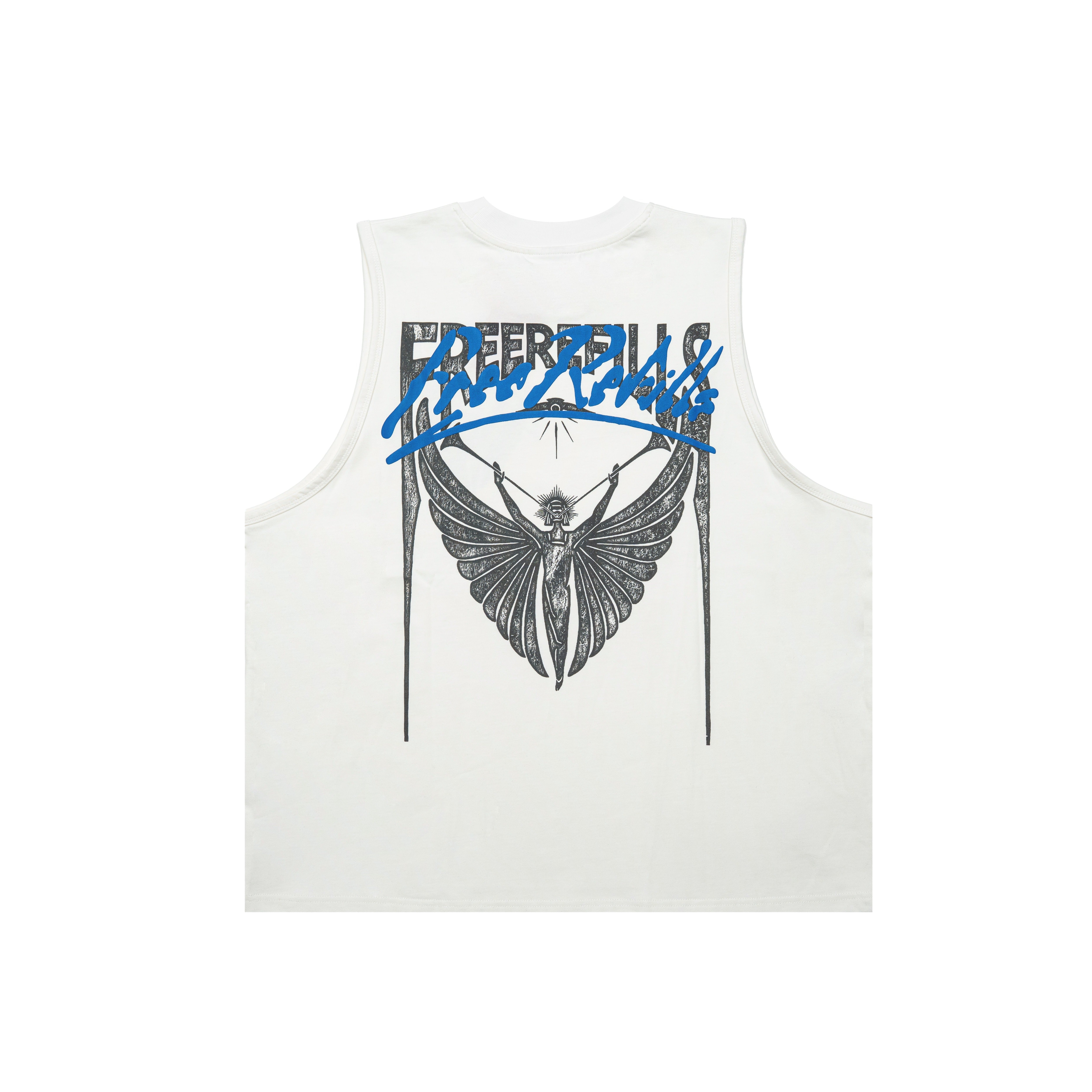 Angel Cut-Off Tee - White