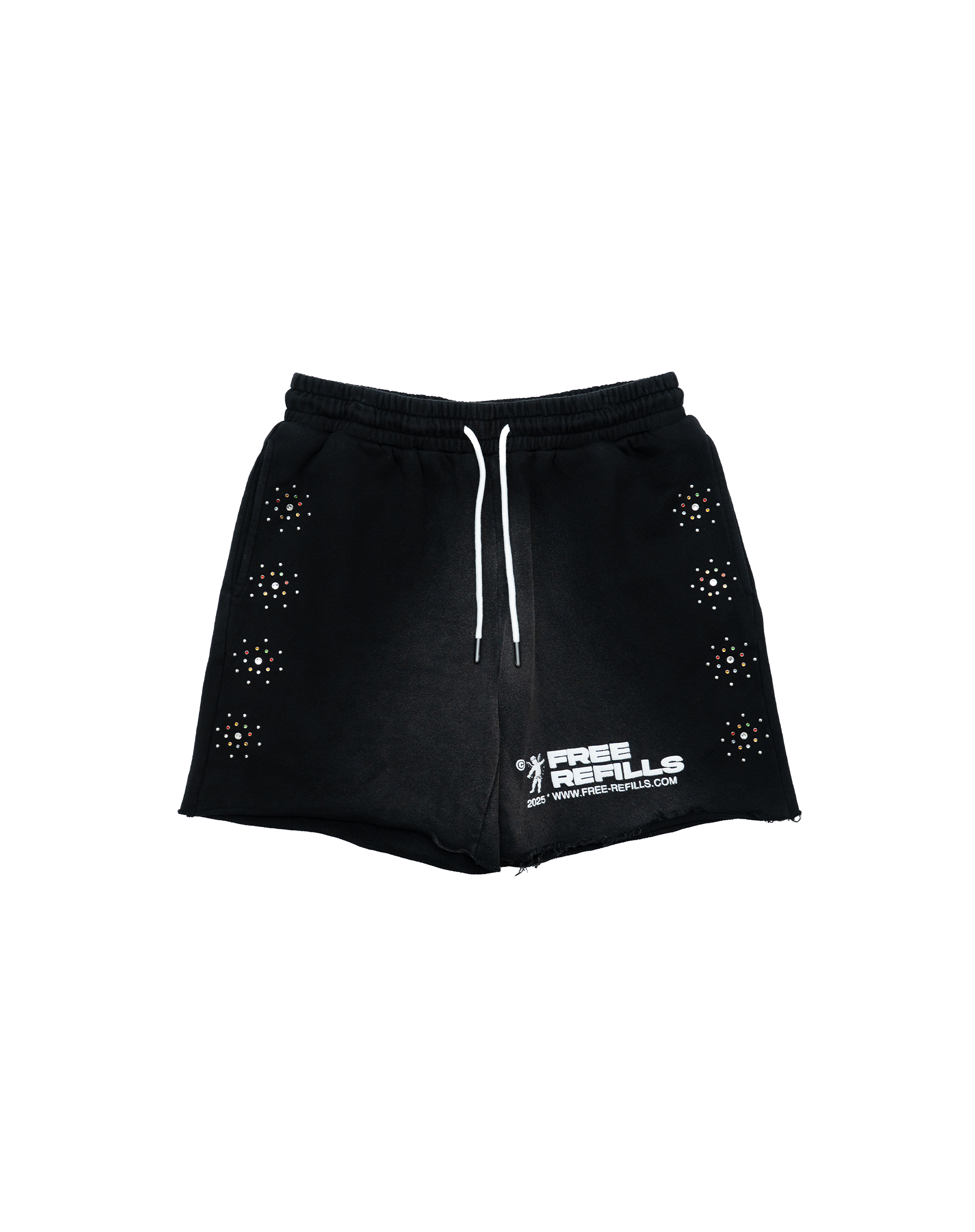 FR Gem Shorts - Washed Black