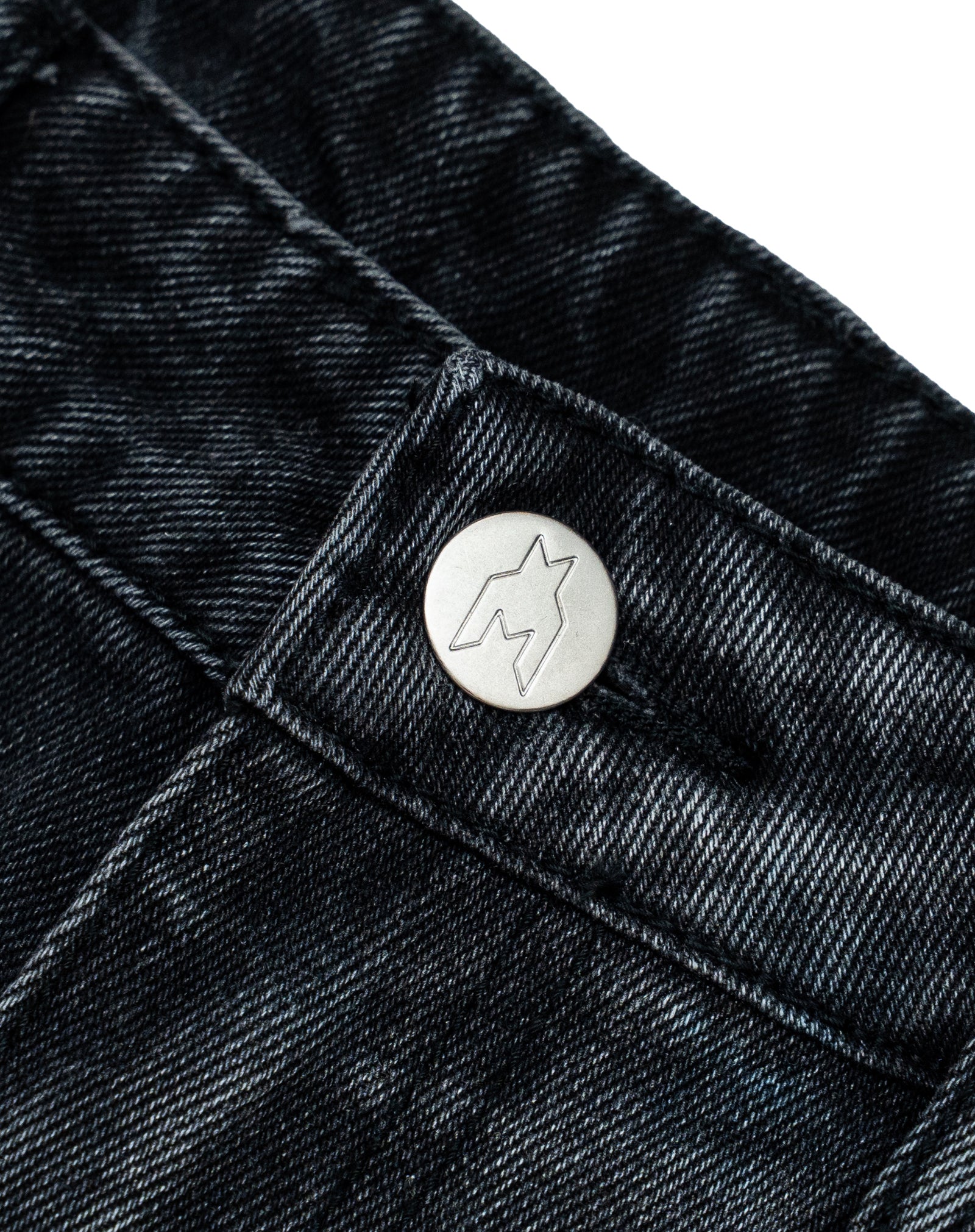 Cathedral Denim Pants - Washed Black