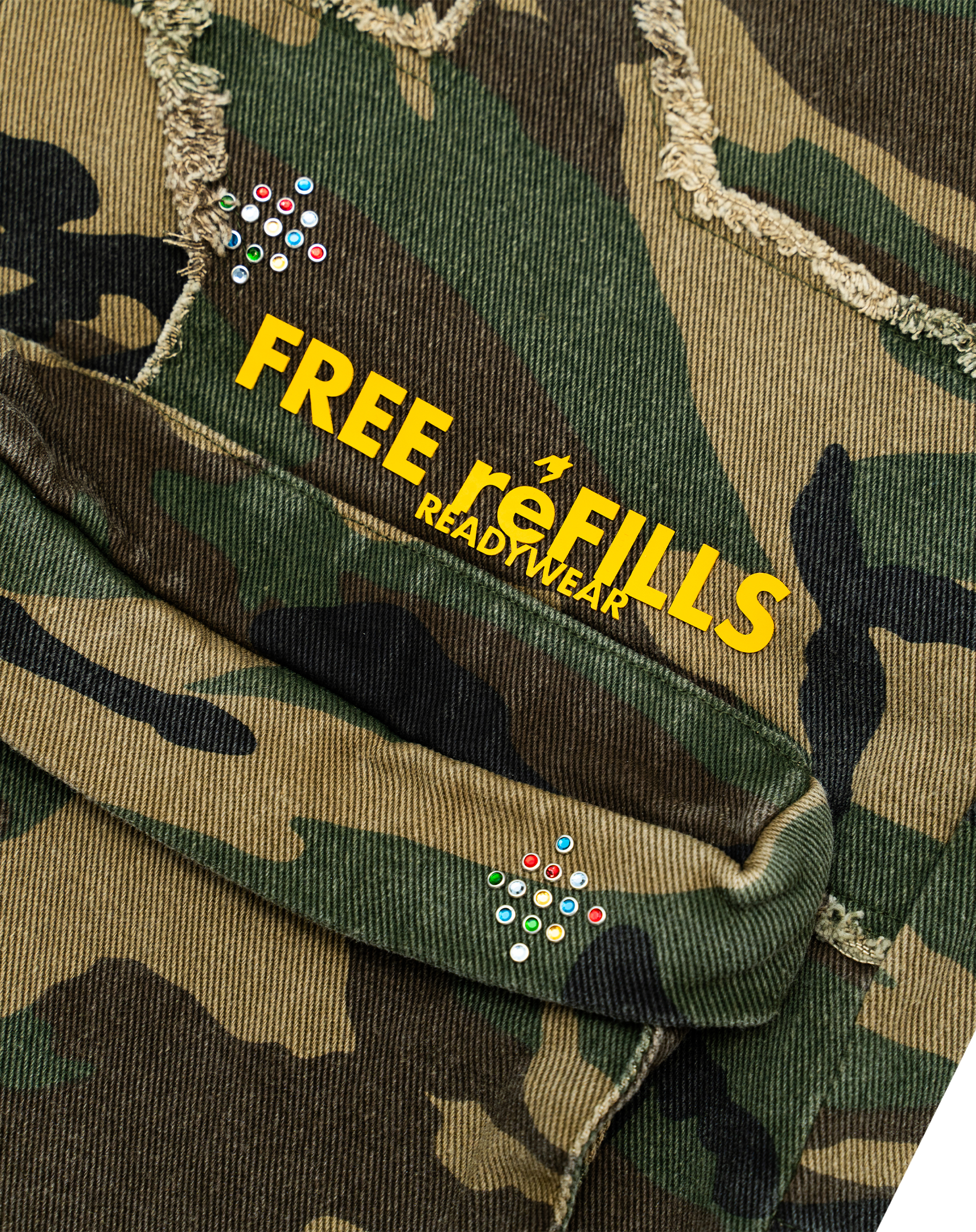FR Gemstone Camo Cargo Jorts