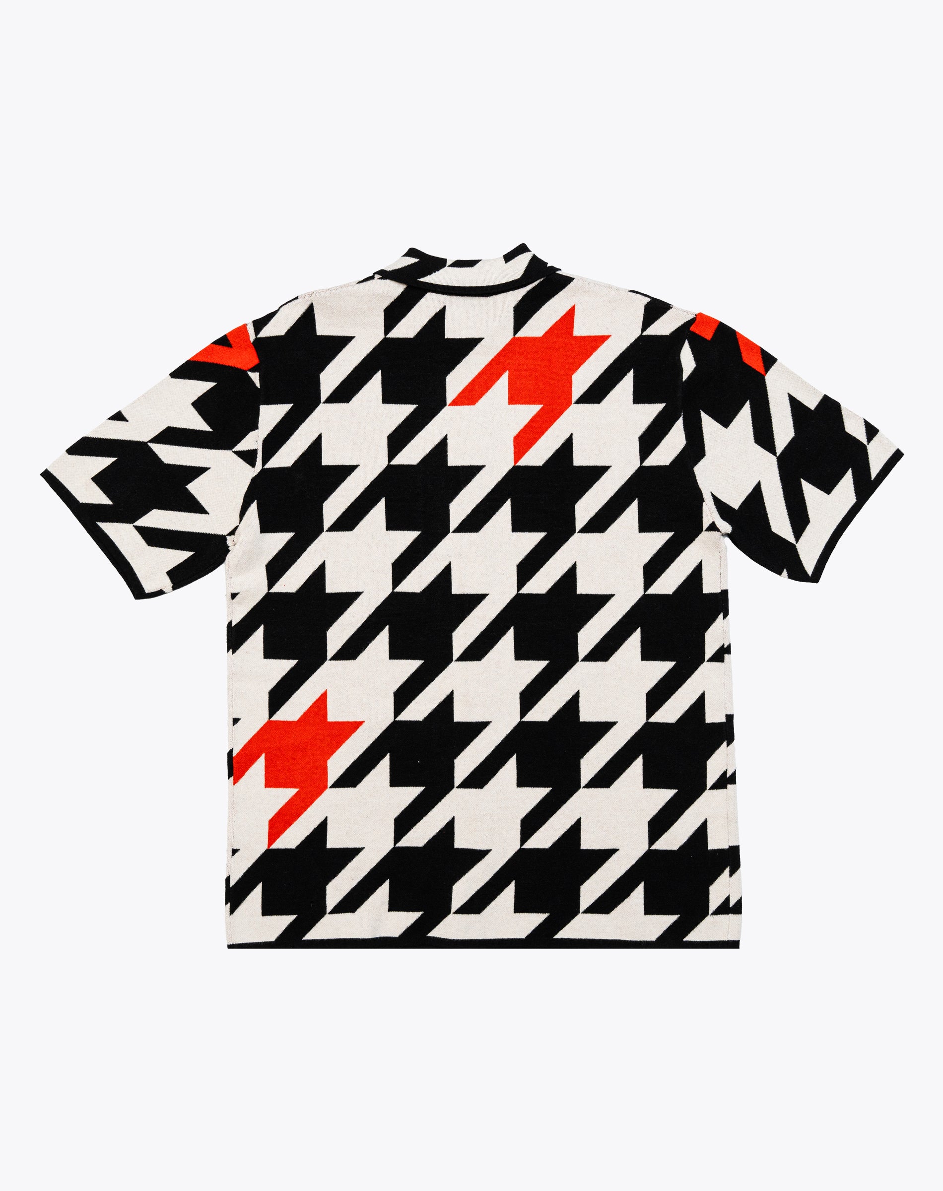 Checks Jacquard Button Up - Black