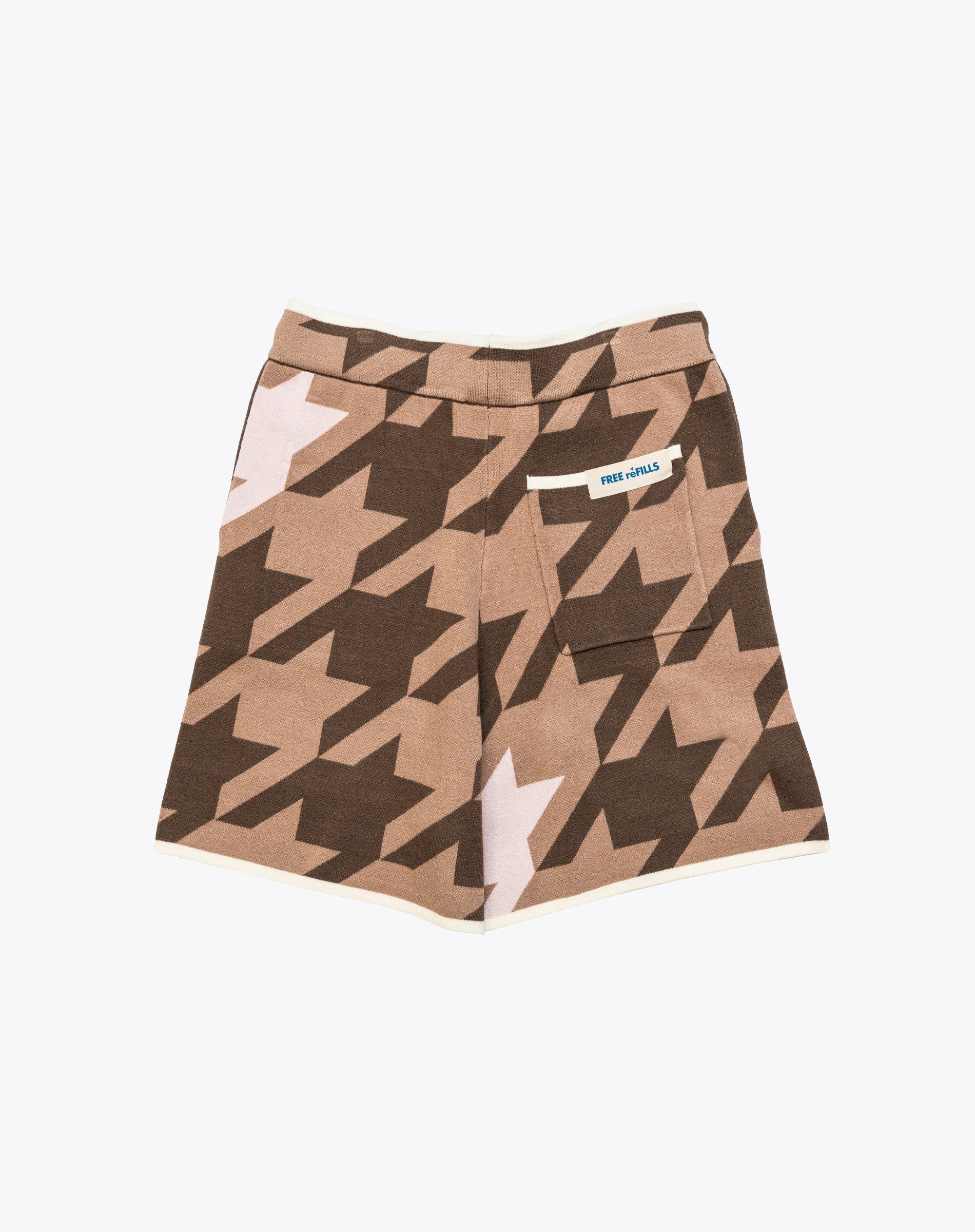 Checks Jacquard Shorts - Brown