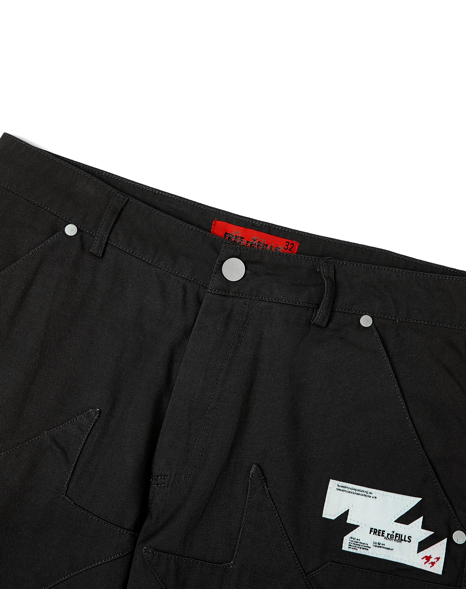 Daily Cargo Pants Straight Fit - Black