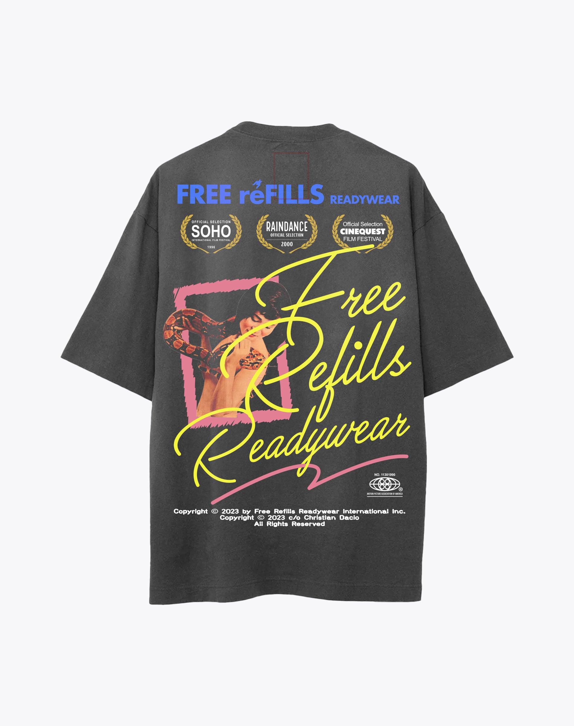 Film Festival Tee - Vintage Black