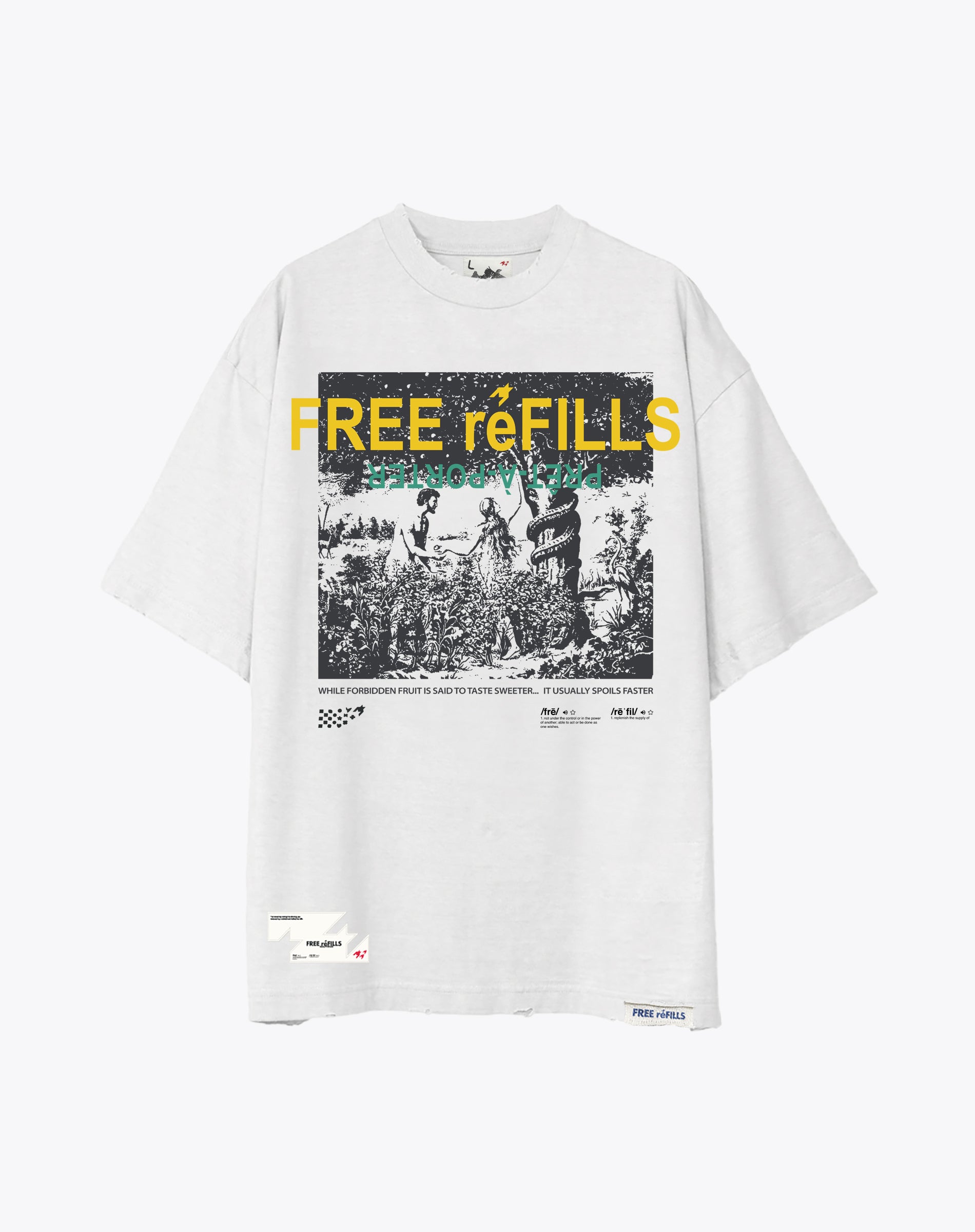 Forbidden Tee - Vintage White