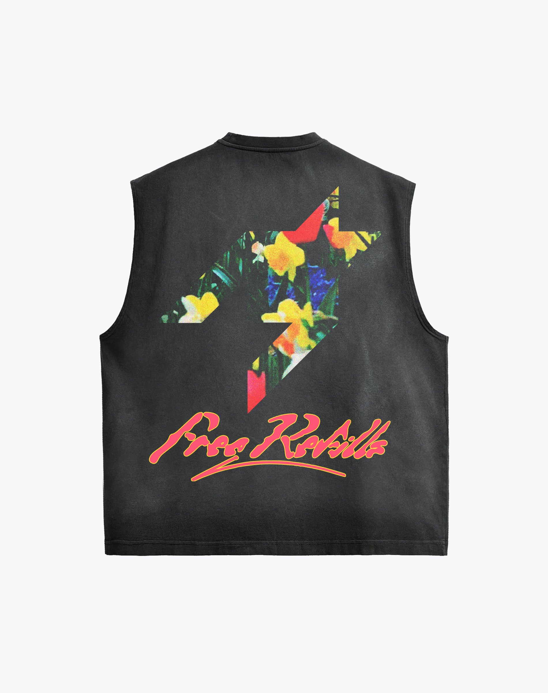 Garden Cutoff Tee - Vintage Black