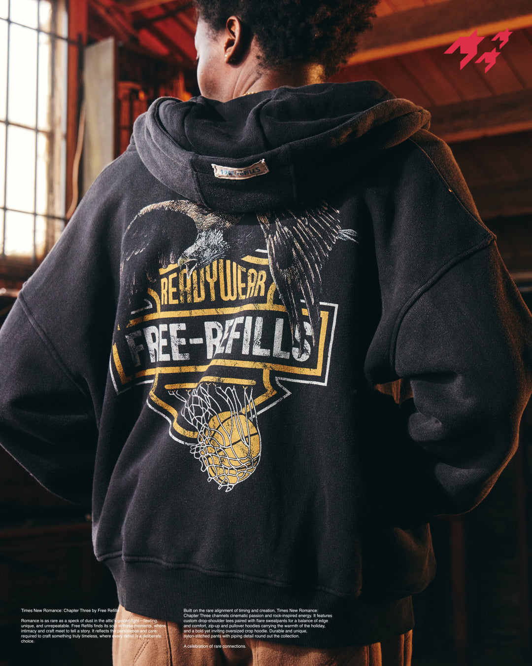 Harley Zip Up Hoodie - Vintage Black