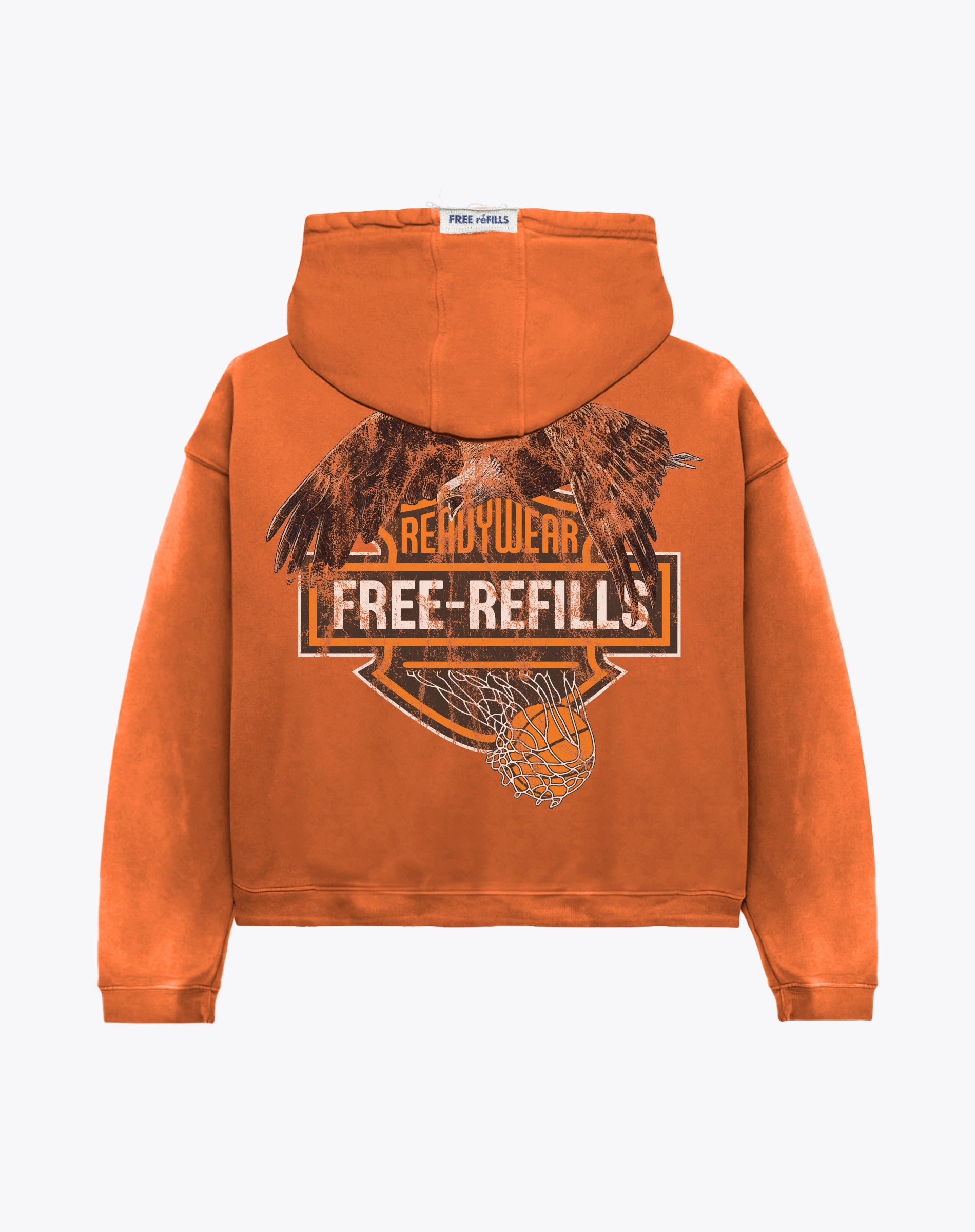 Harley Zip Up Hoodie - Orange