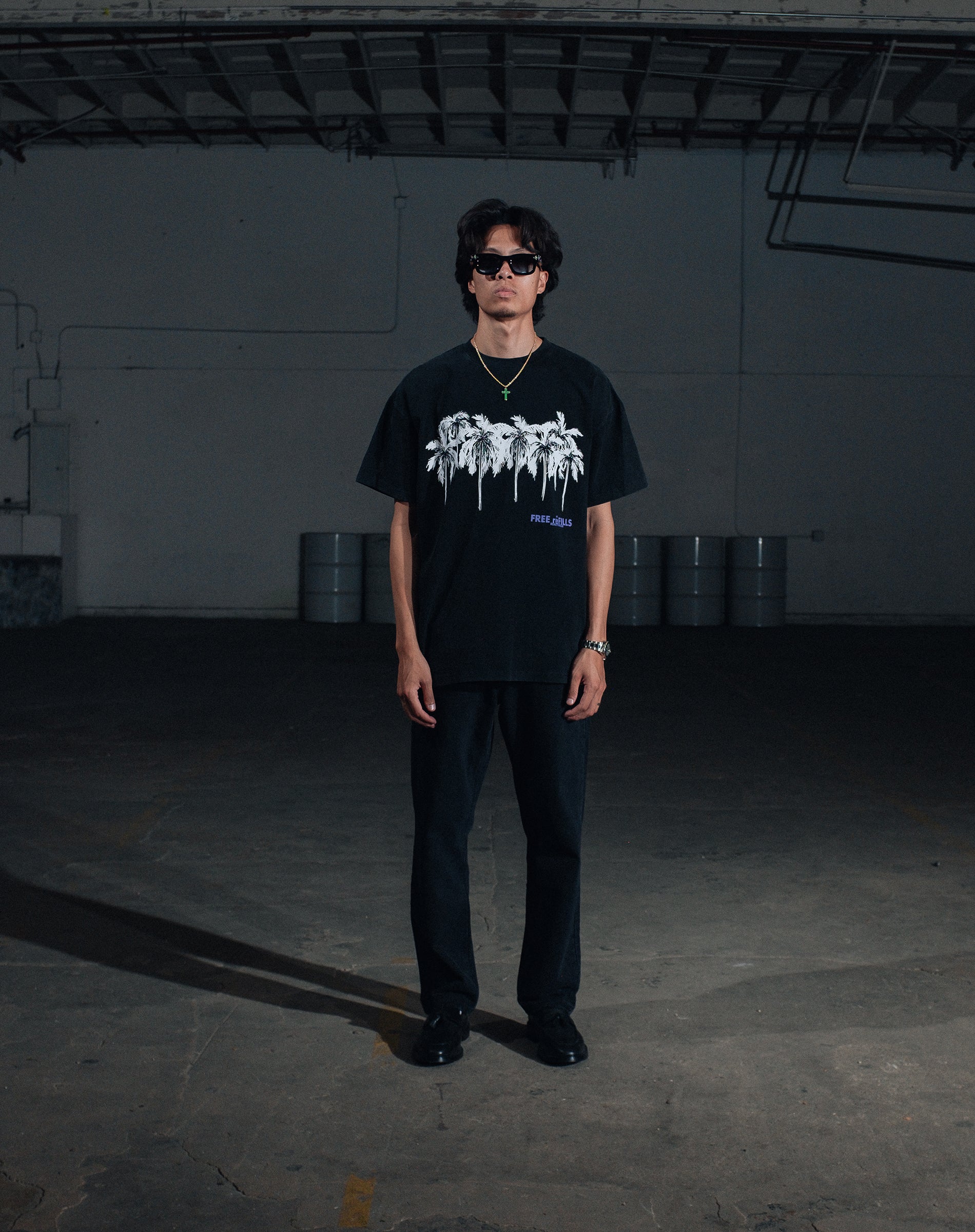 Heavens Gate Tee - Vintage Black