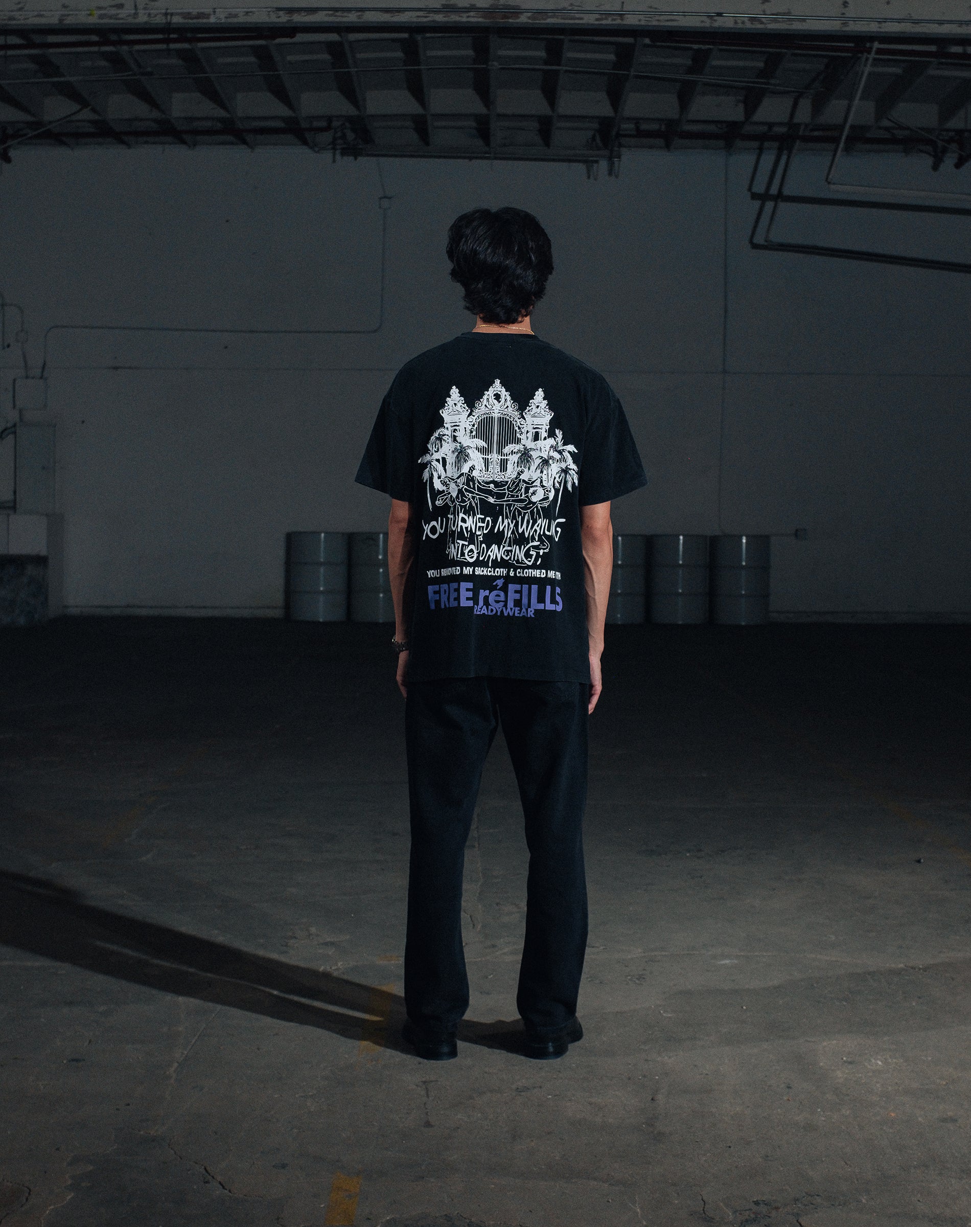 Heavens Gate Tee - Vintage Black