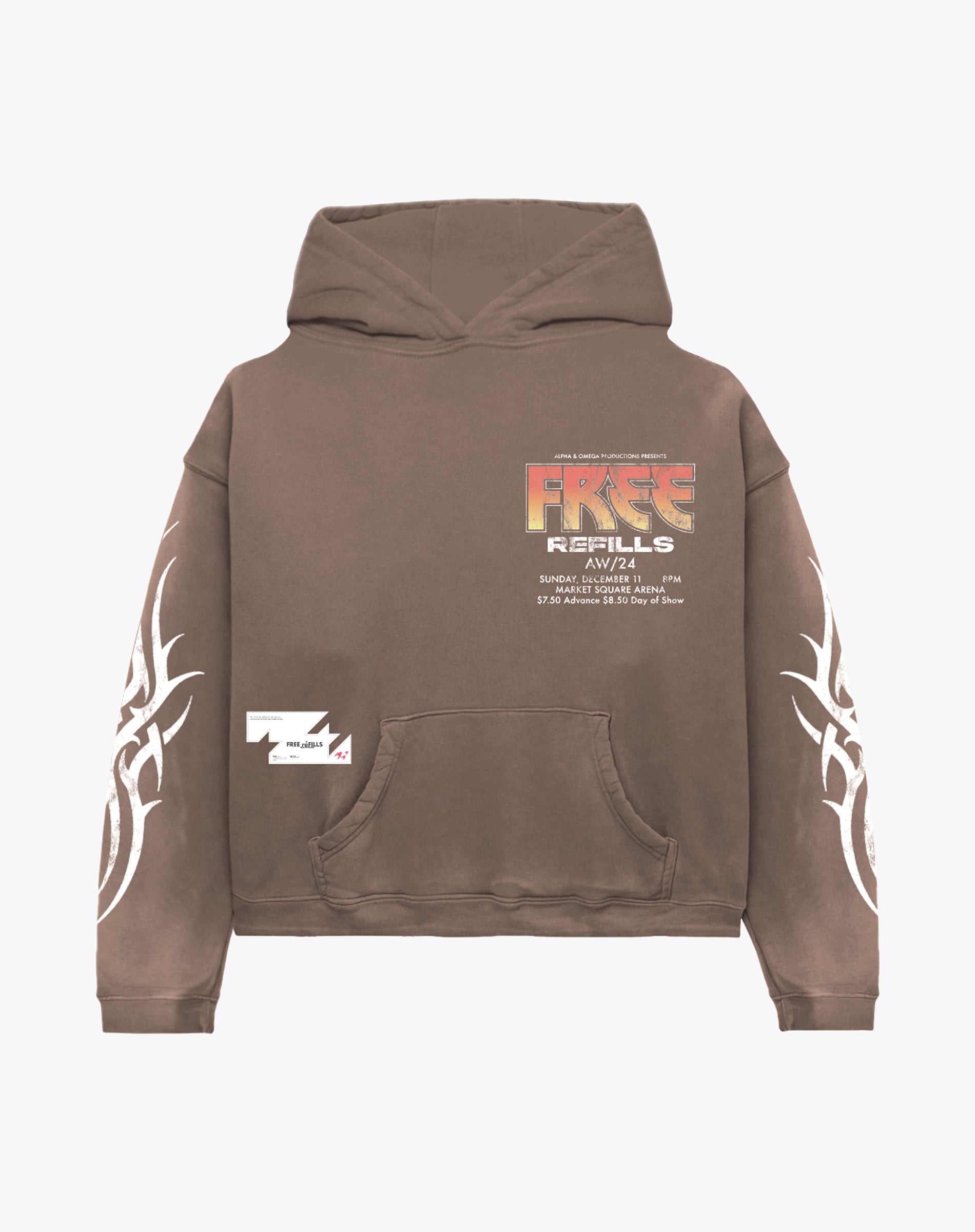 Kiss Hoodie - Brown