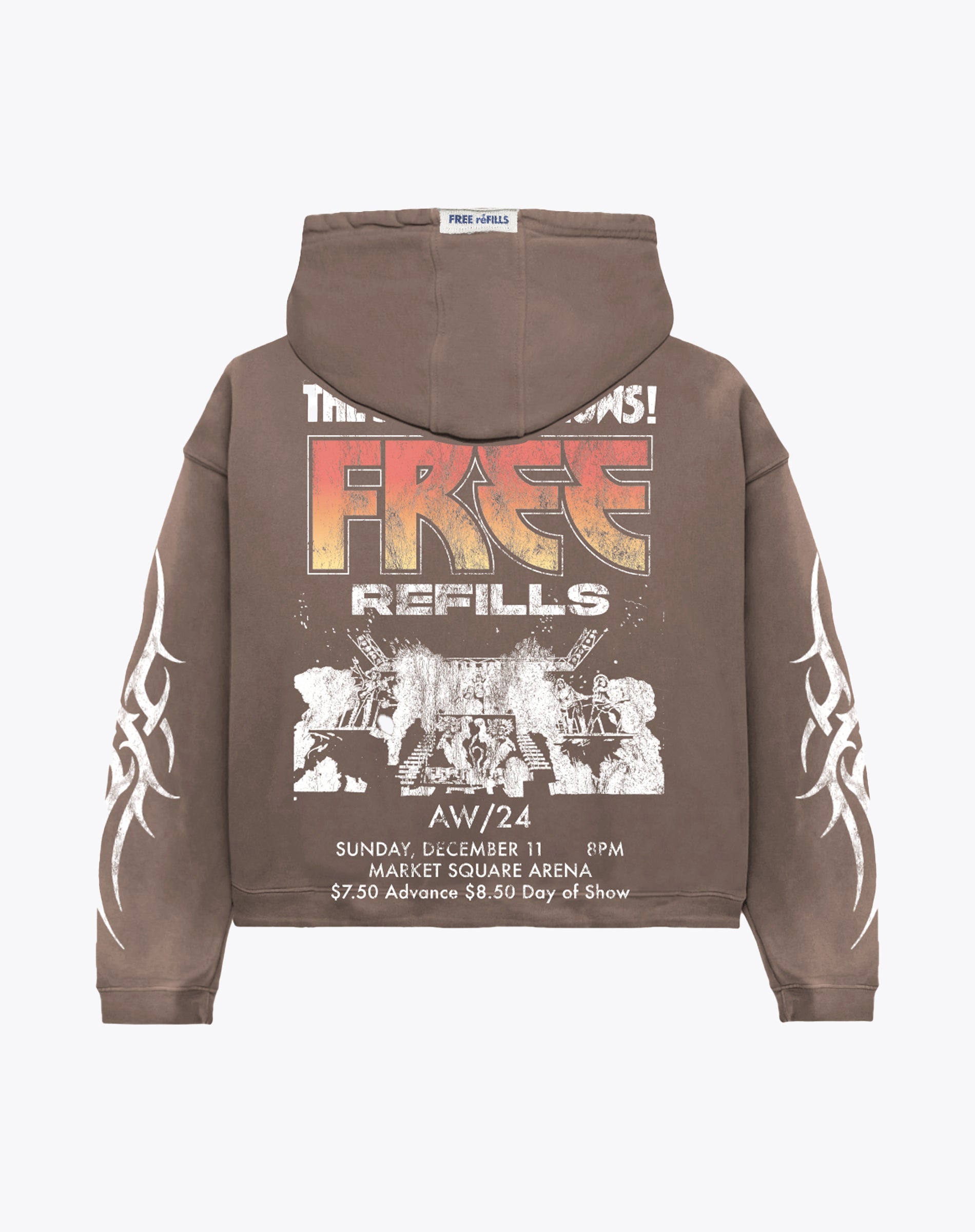 Kiss Hoodie - Brown