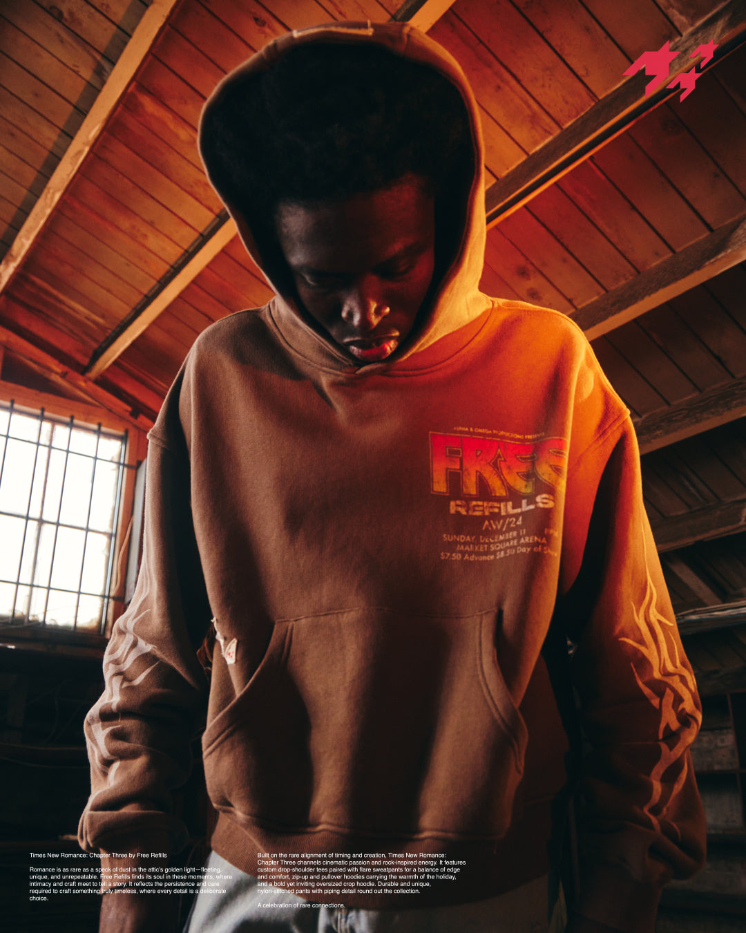 Kiss Hoodie - Brown