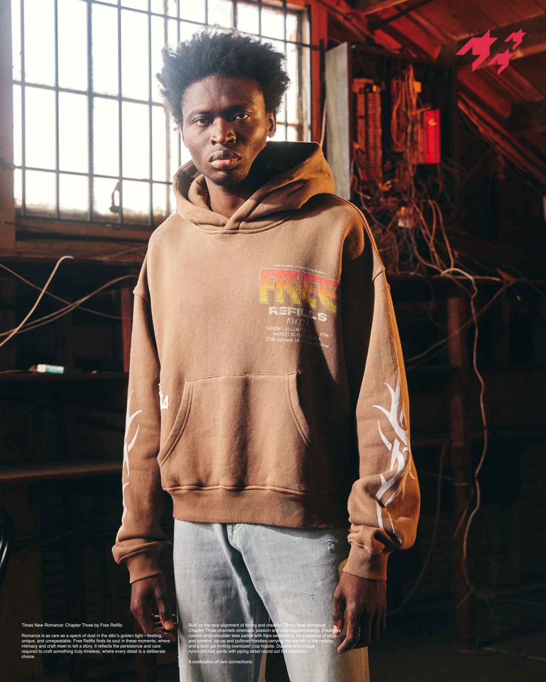 Kiss Hoodie - Brown
