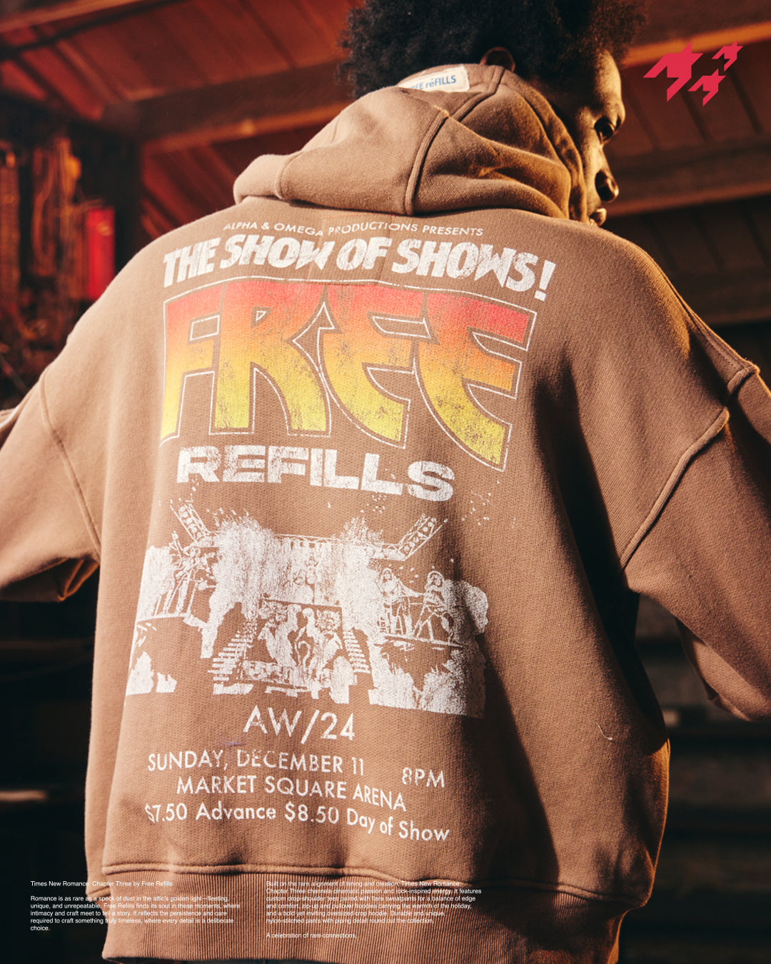 Kiss Hoodie - Brown