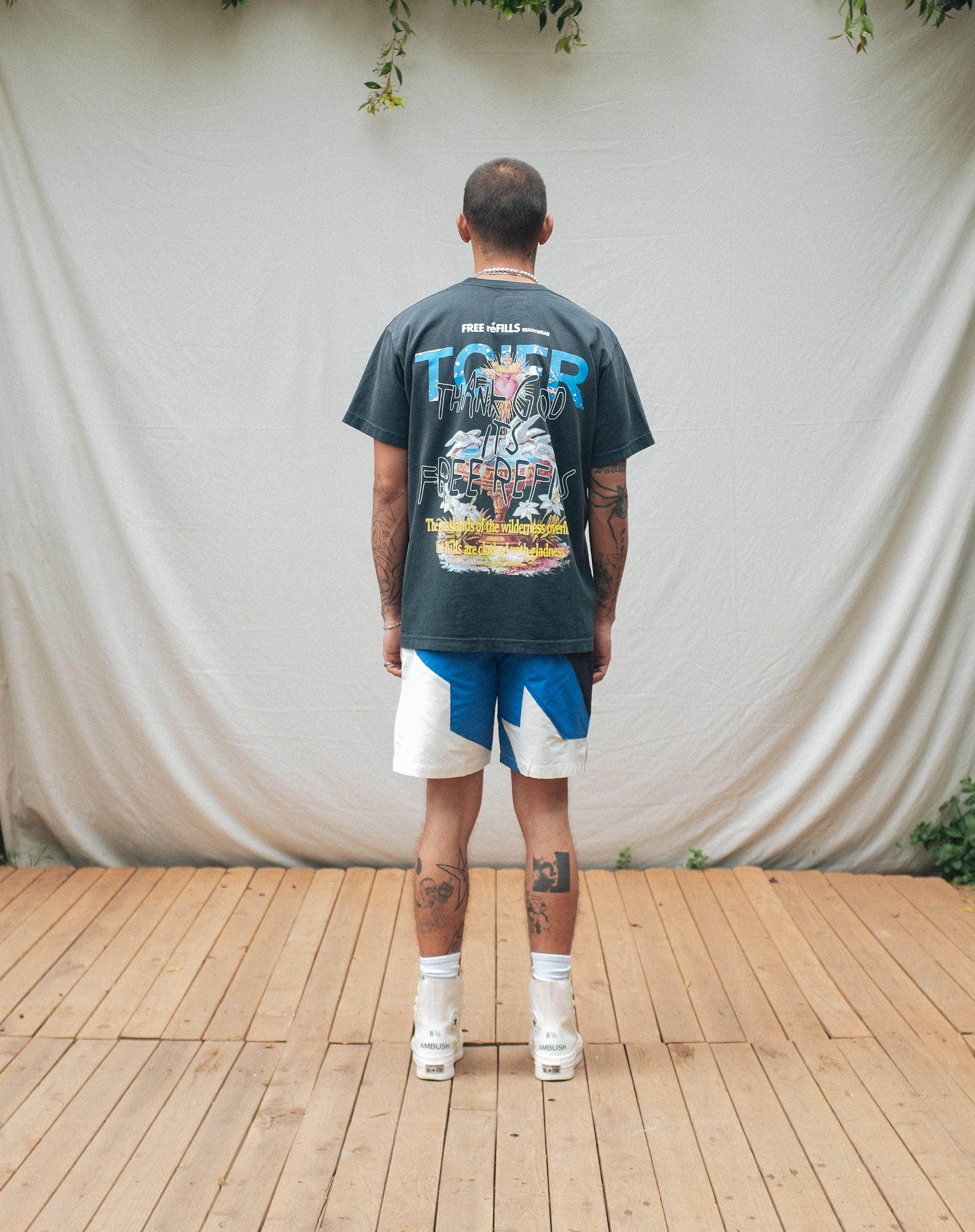 Star Nylon Shorts - Blue