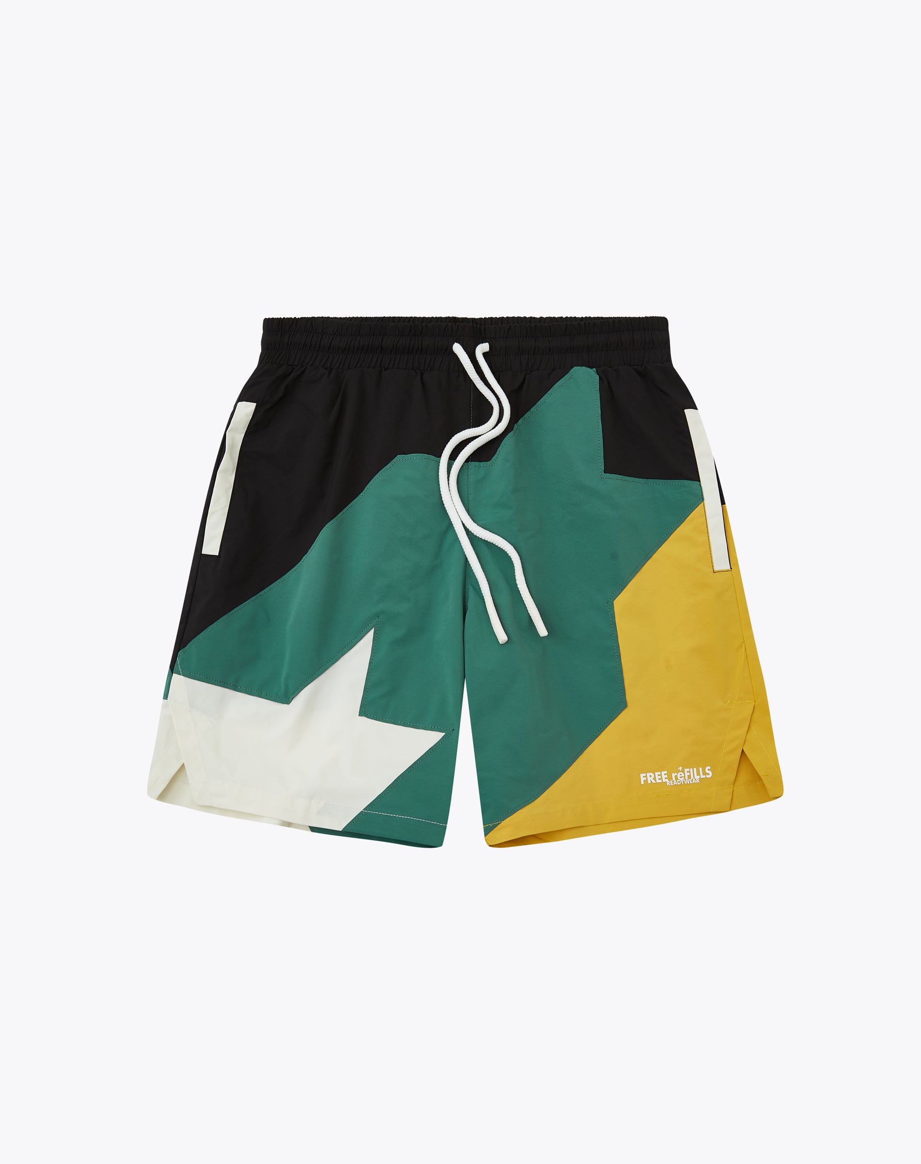 Star Nylon Shorts - Green