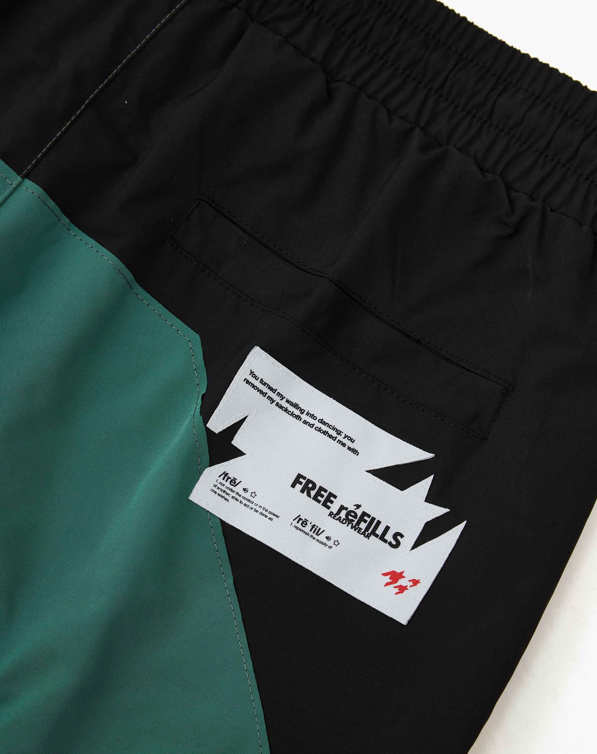 Star Nylon Shorts - Green