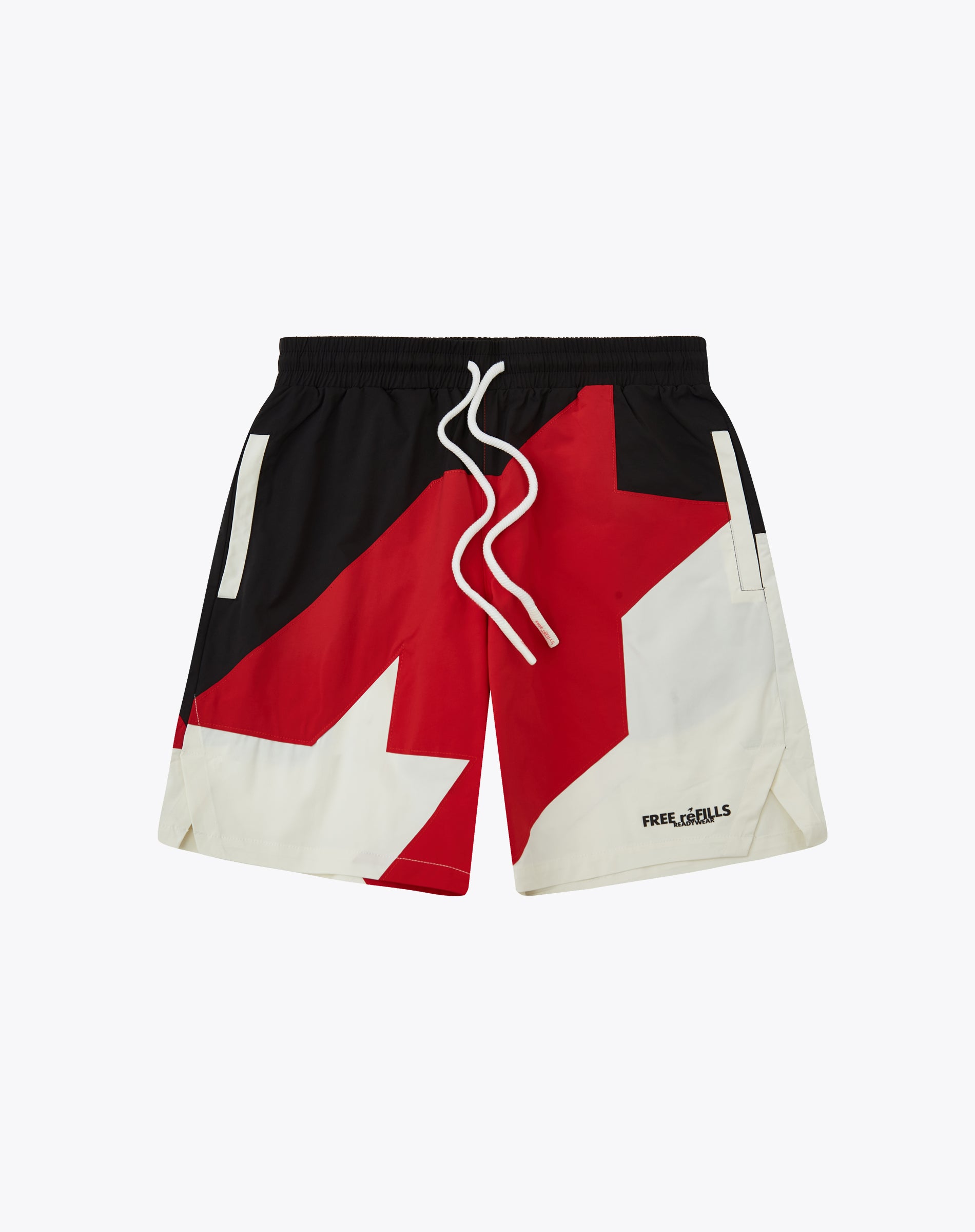 Star Nylon Shorts - Red