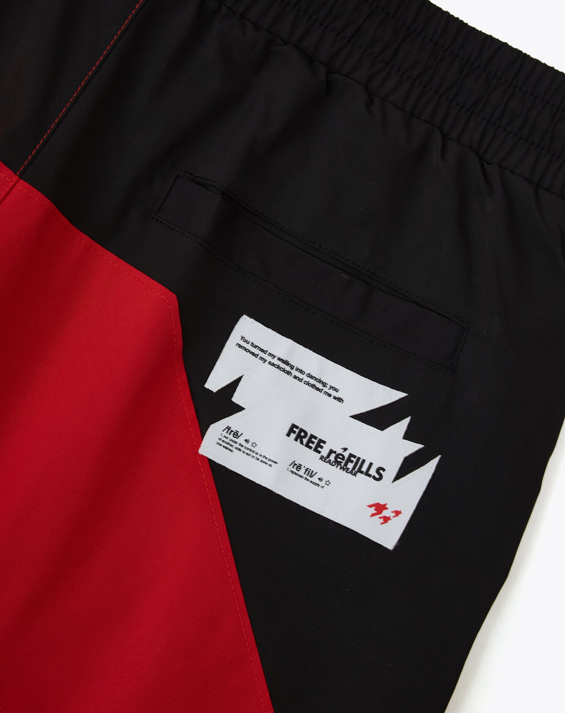 Star Nylon Shorts - Red