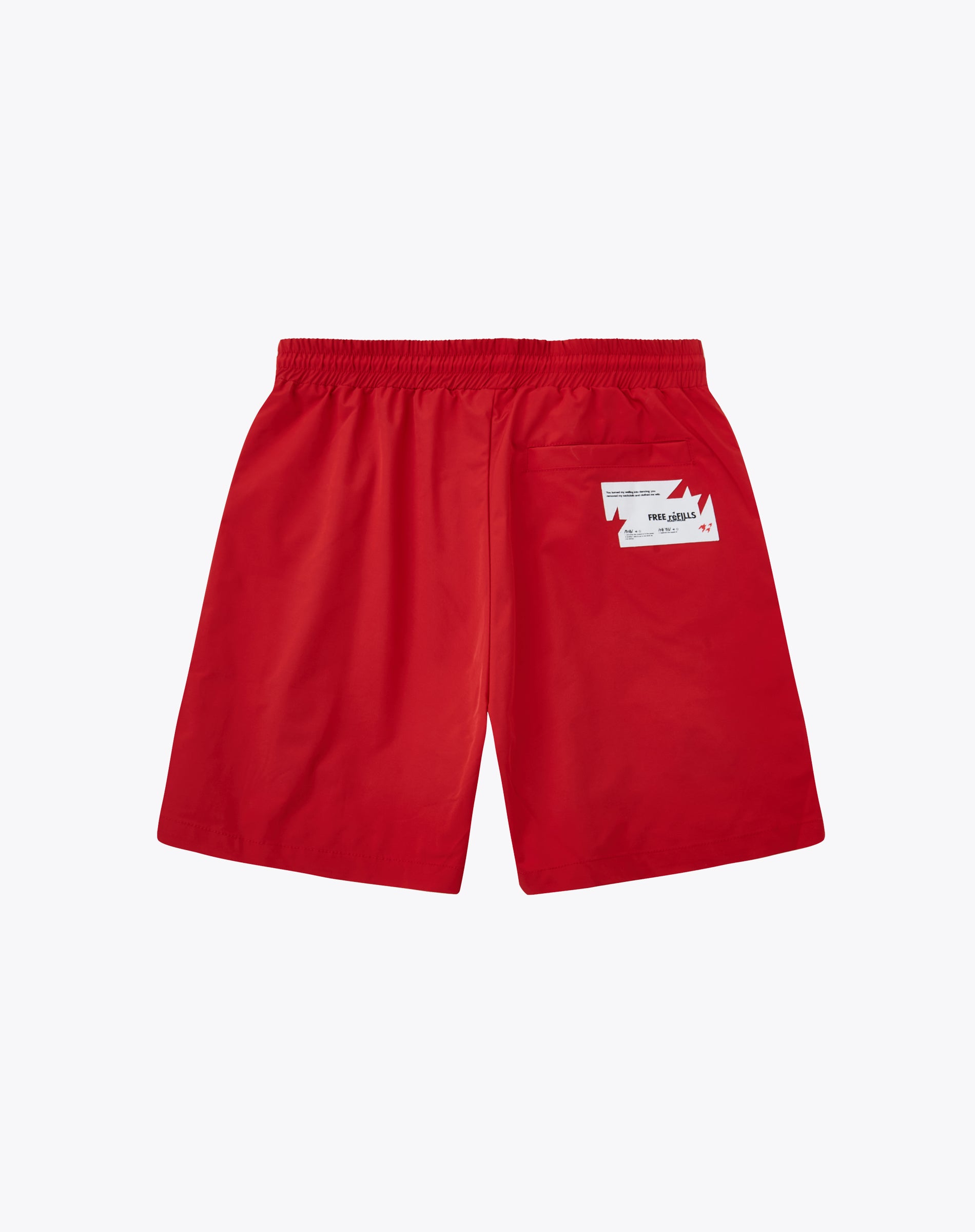 Pills Nylon Shorts - Red