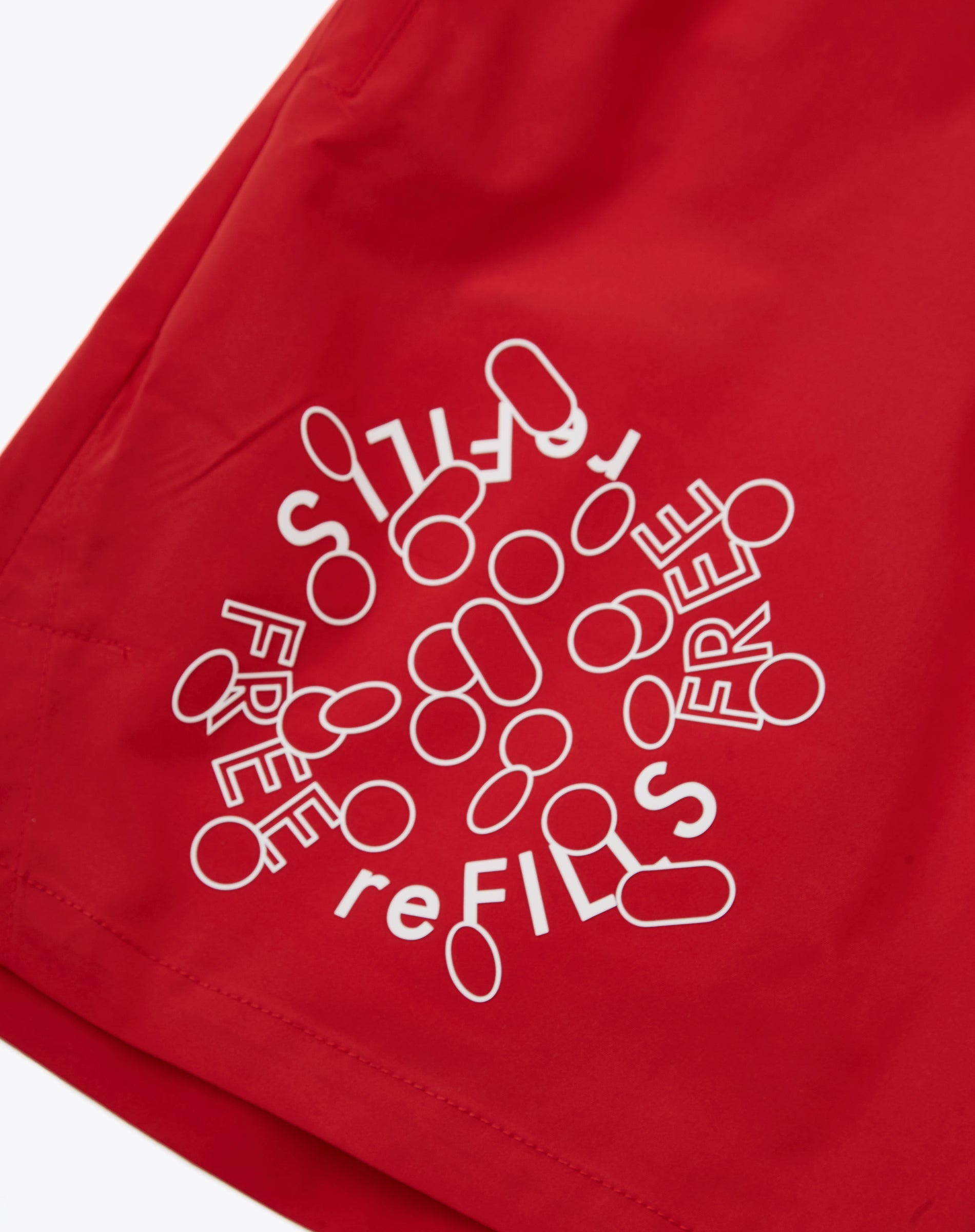 Pills Nylon Shorts - Red