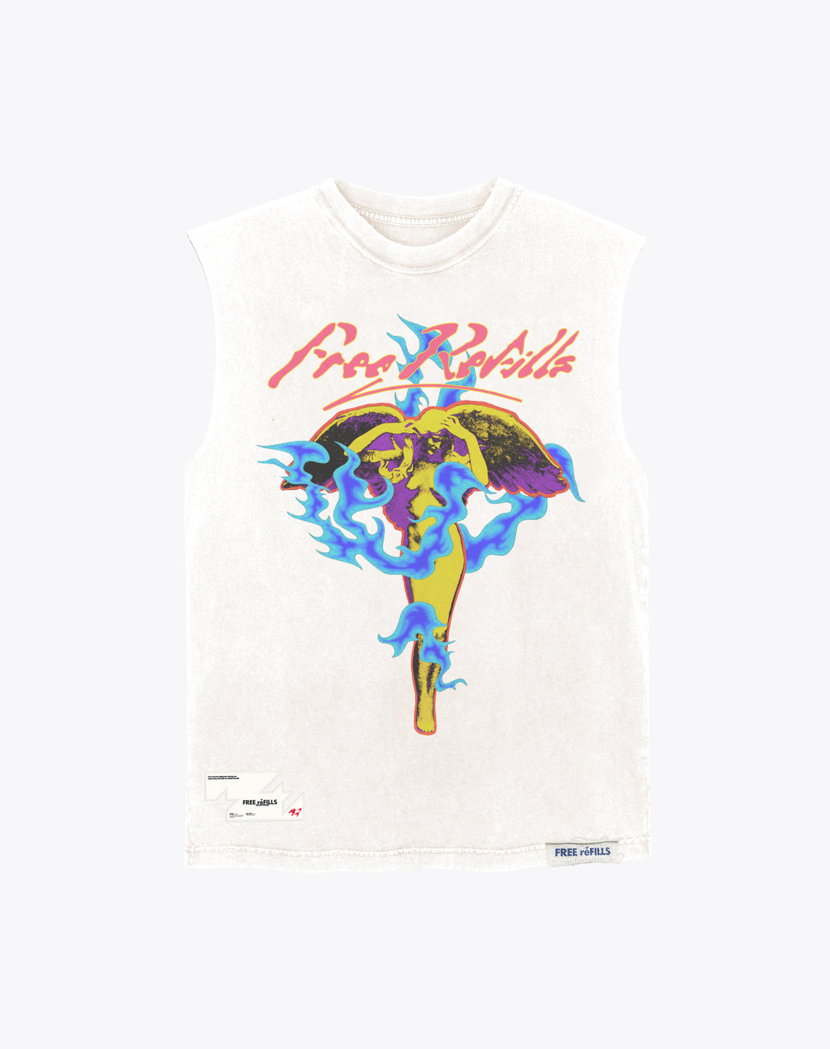 Psalms Cutoff Tee - White