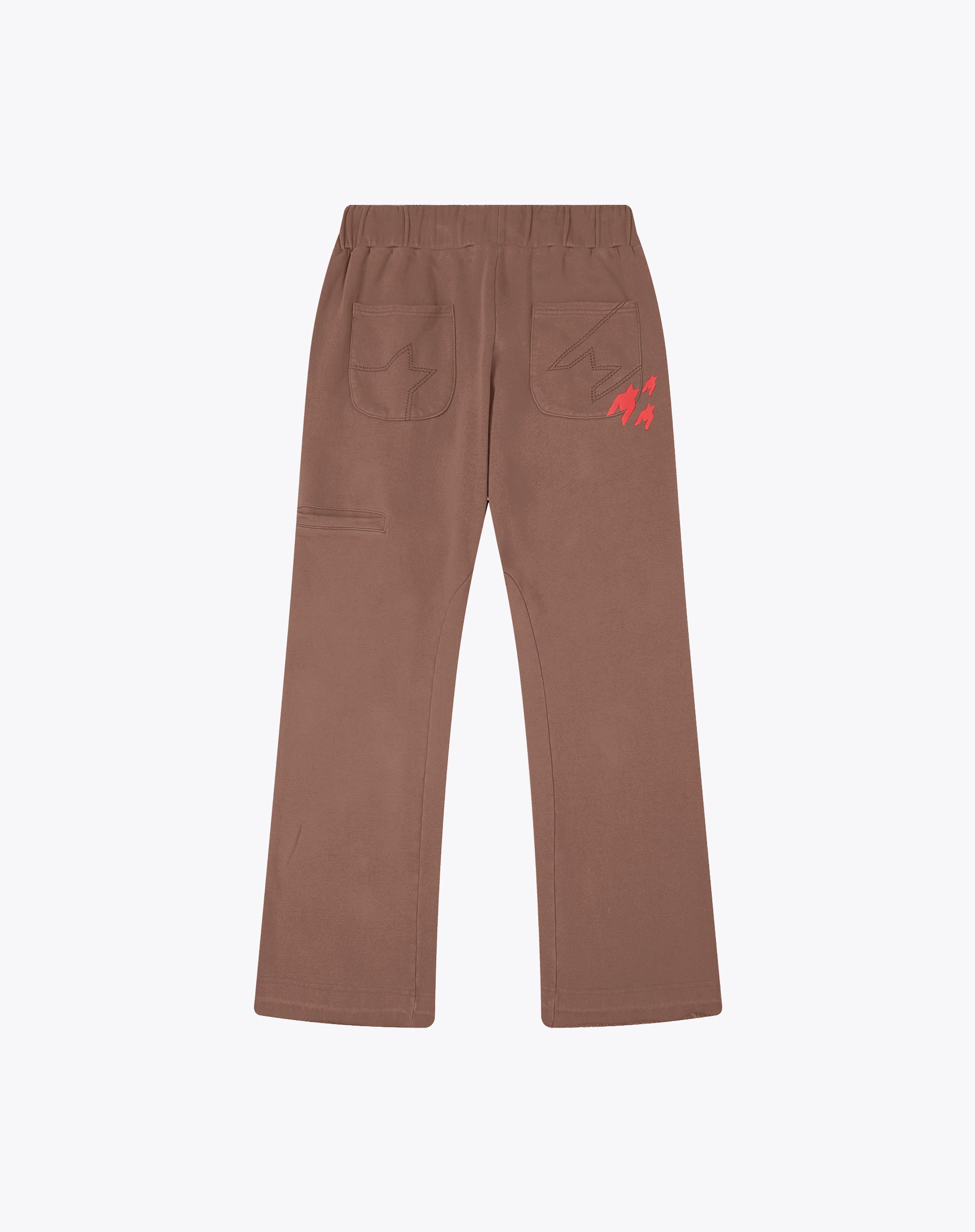 Radial Sunfade Flares Sweatpants - Brown