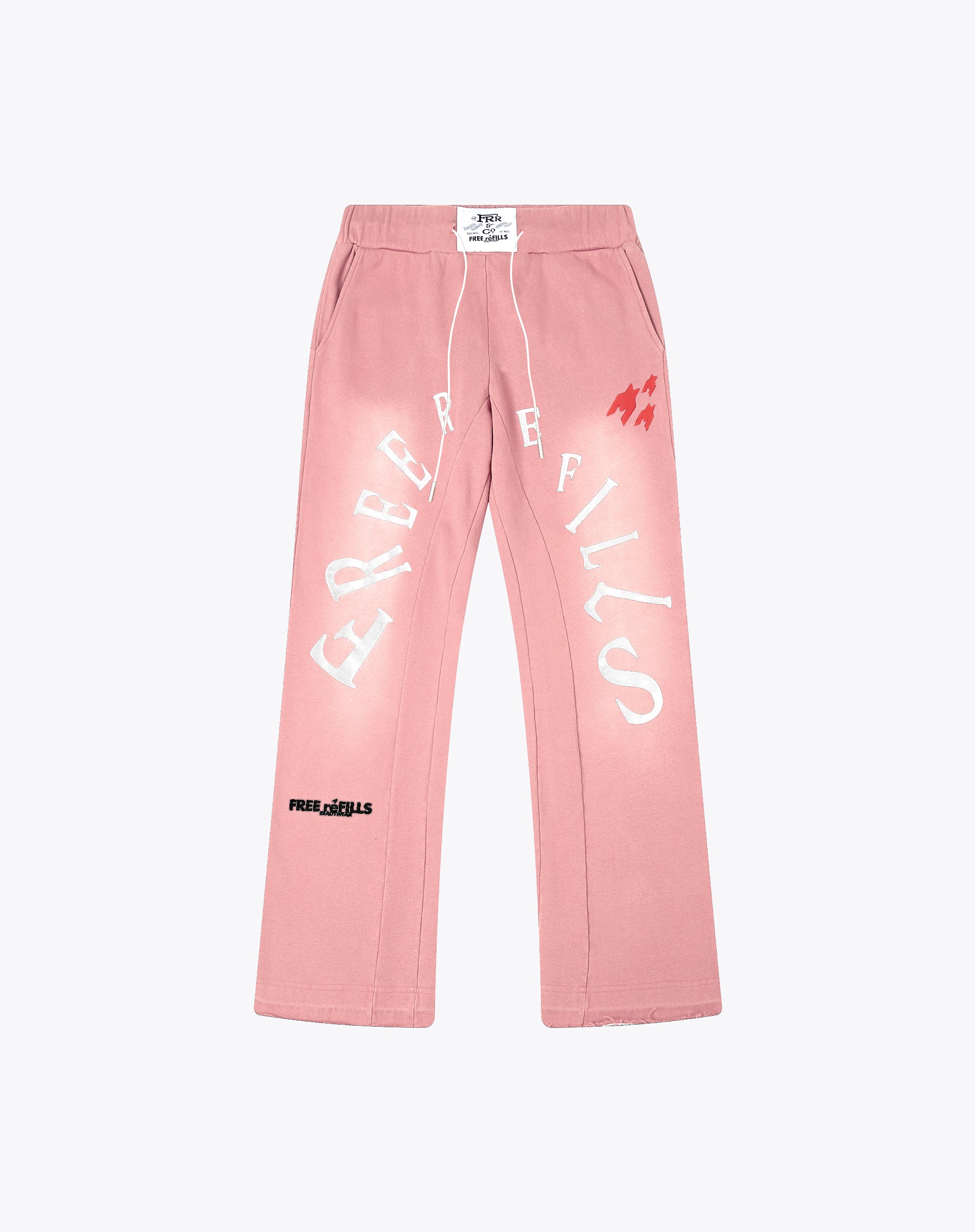 Radial Sunfade Flares Sweatpants - Pink