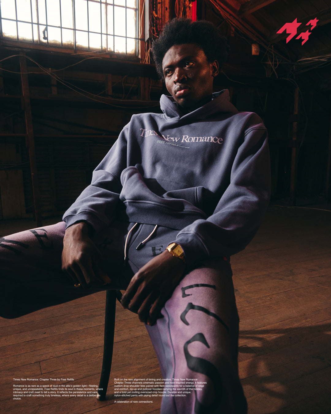 Radial Sunfade Flares Sweatpants - Purple