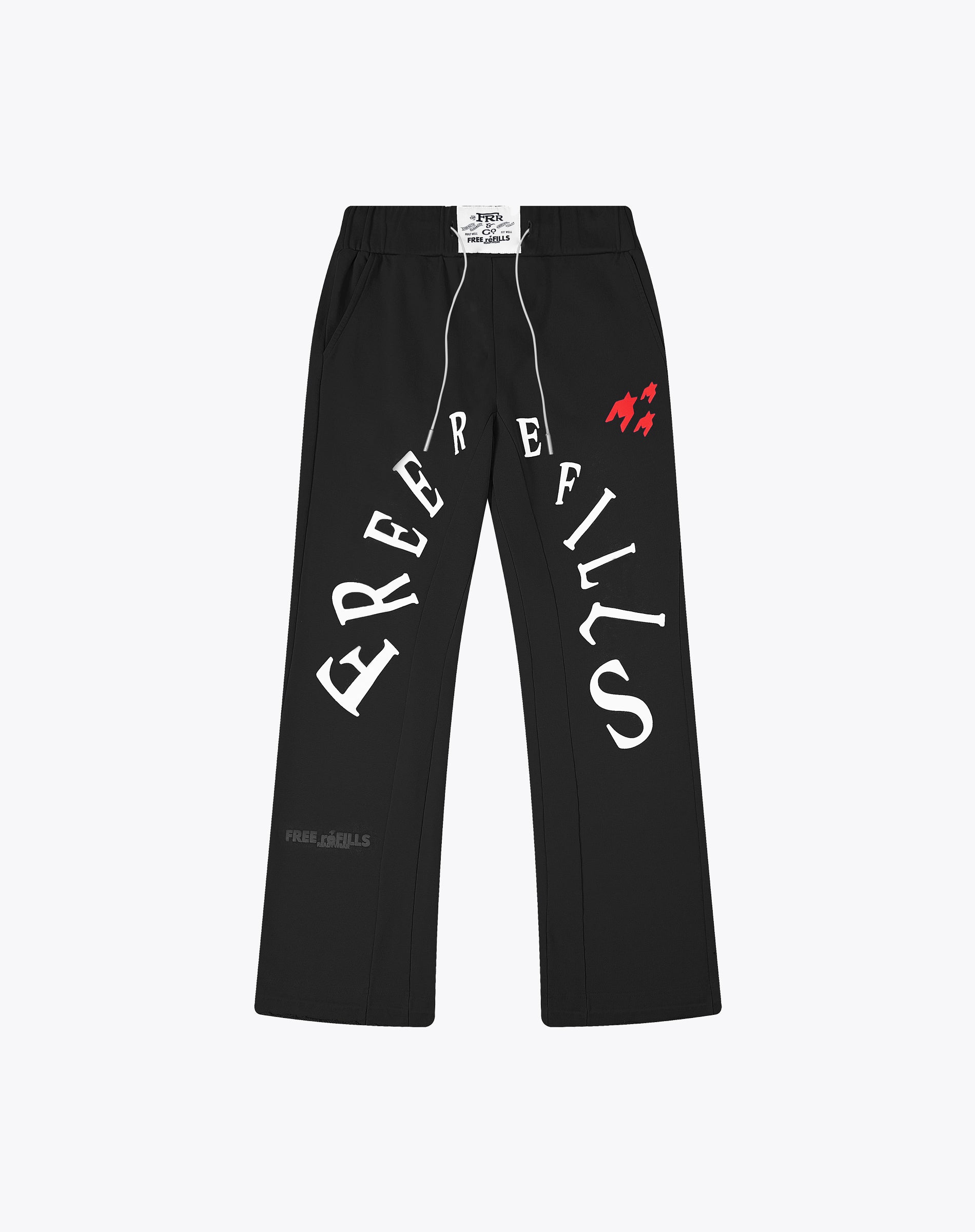 Radial Sunfade Flares Sweatpants - Black